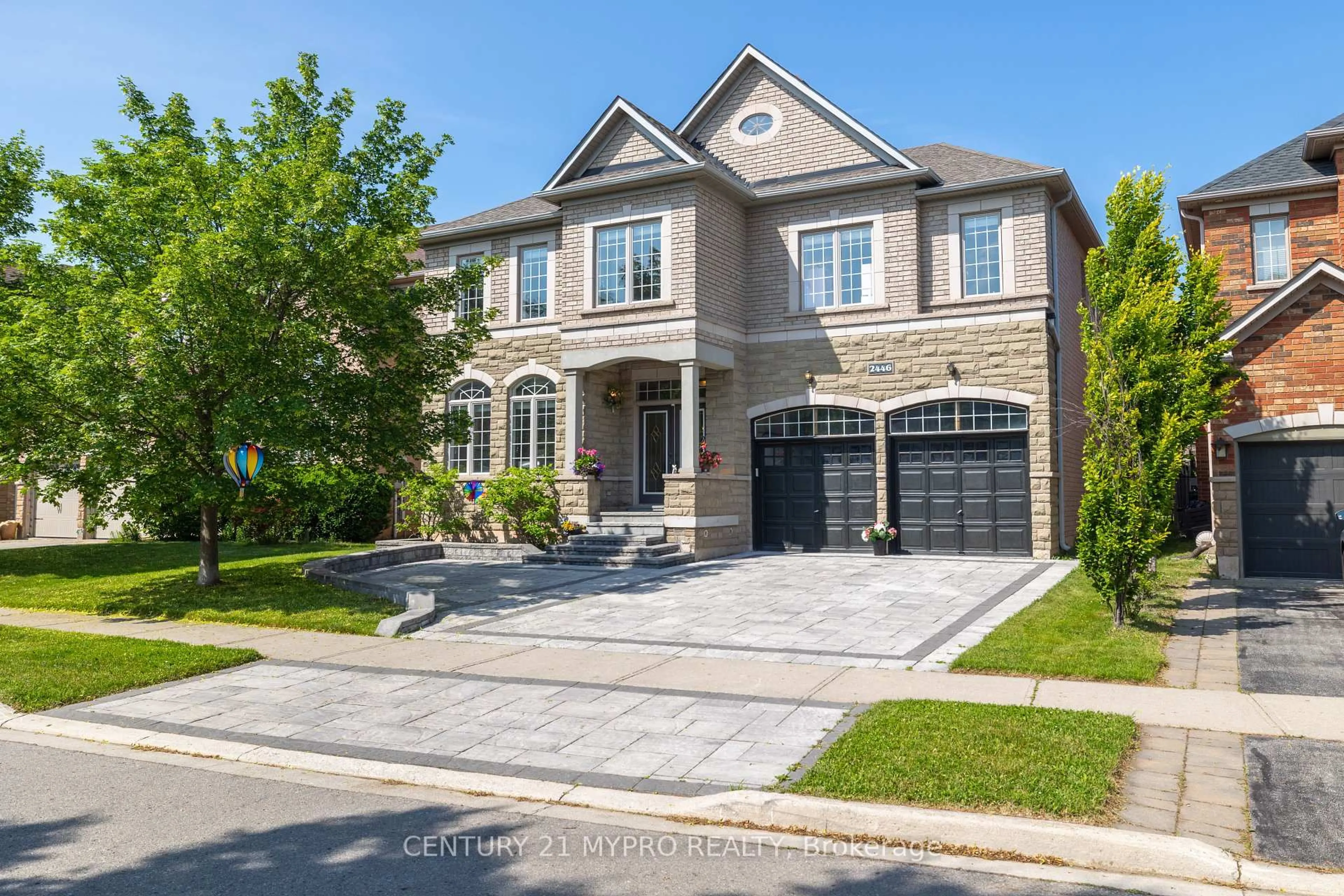 Home with brick exterior material, street for 2446 Tesla Cres, Oakville Ontario L6H 7T6