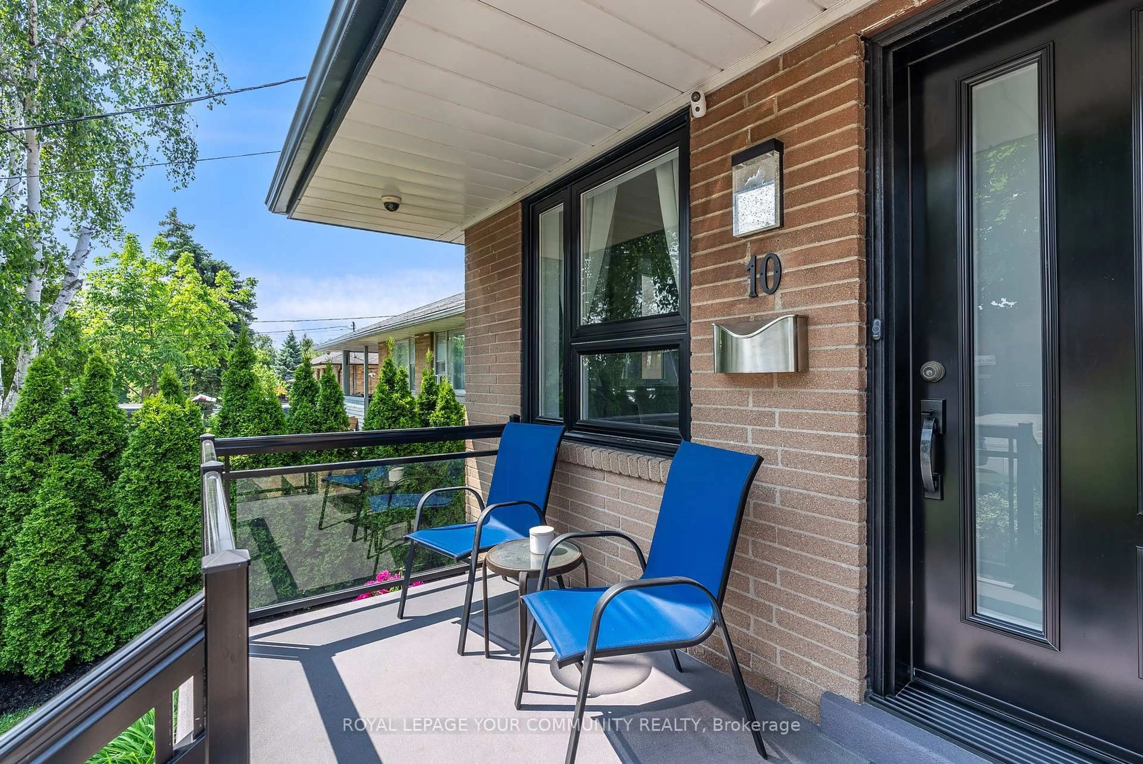 Balcony in the apartment, water/lake/river/ocean view for 10 Connie St, Toronto Ontario M6L 2J1