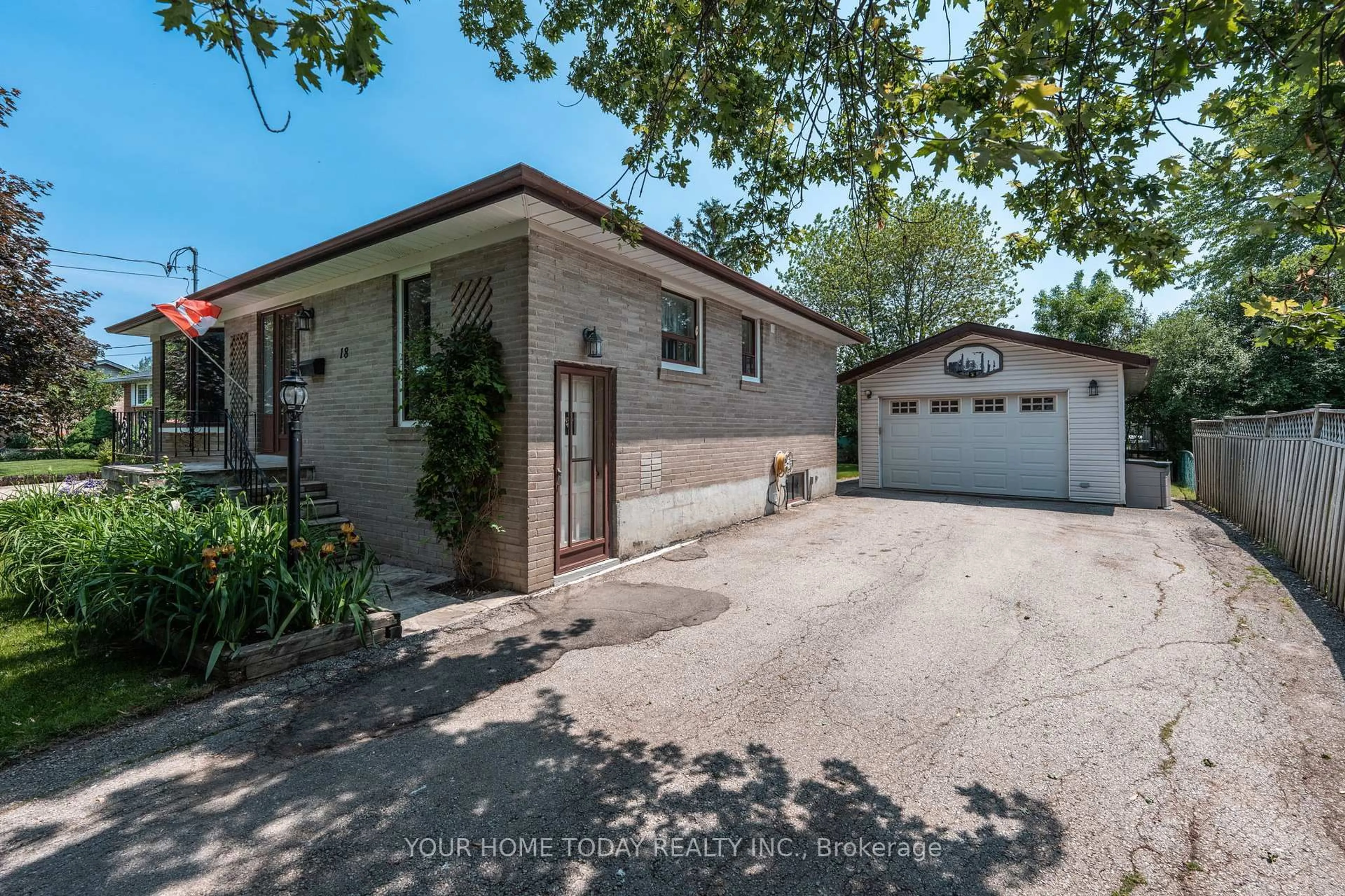 Home with brick exterior material, street for 18 Norton Cres, Halton Hills Ontario L7G 1N2