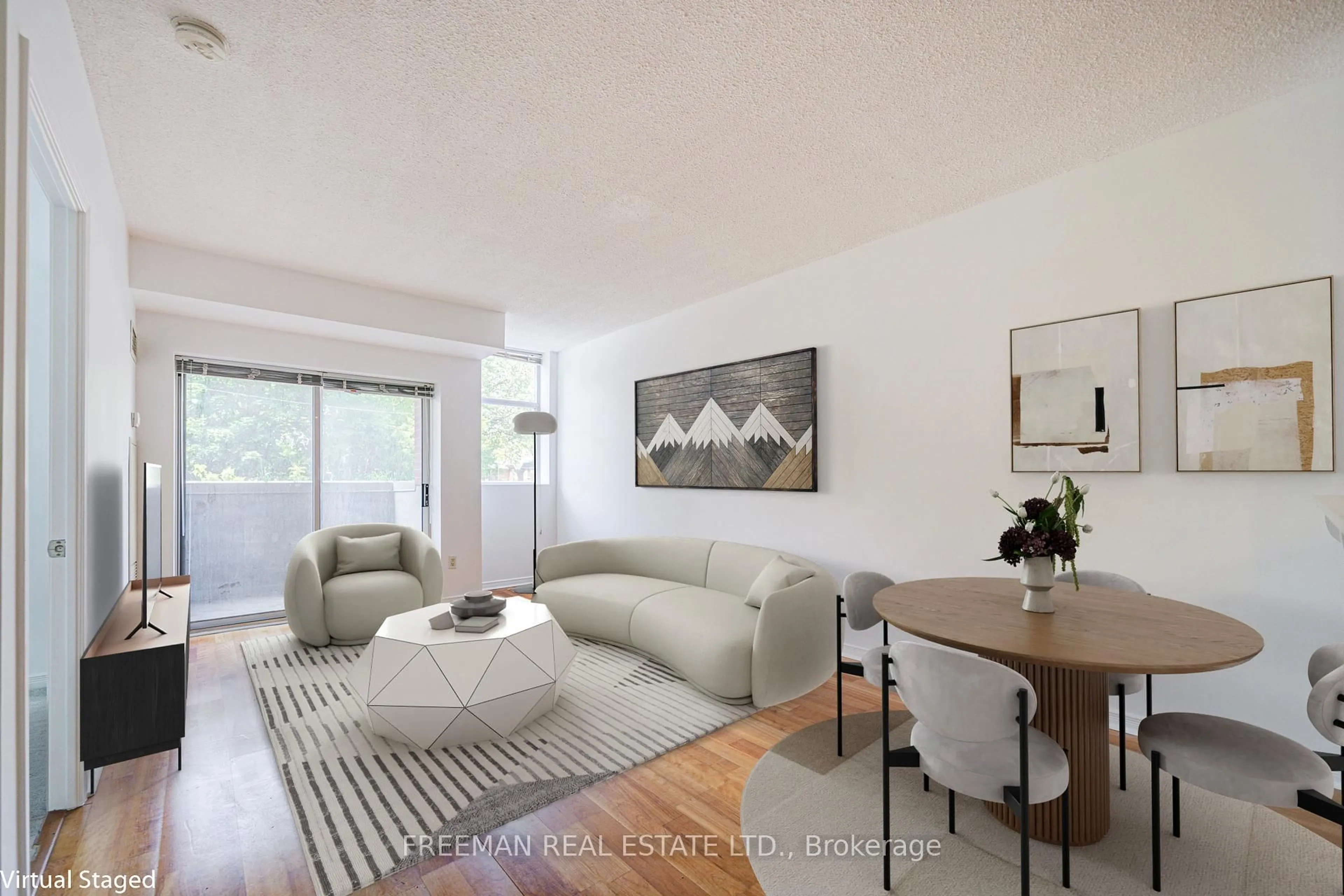 Living room with furniture, unknown for 2495 Dundas St #221, Toronto Ontario M6P 1X4