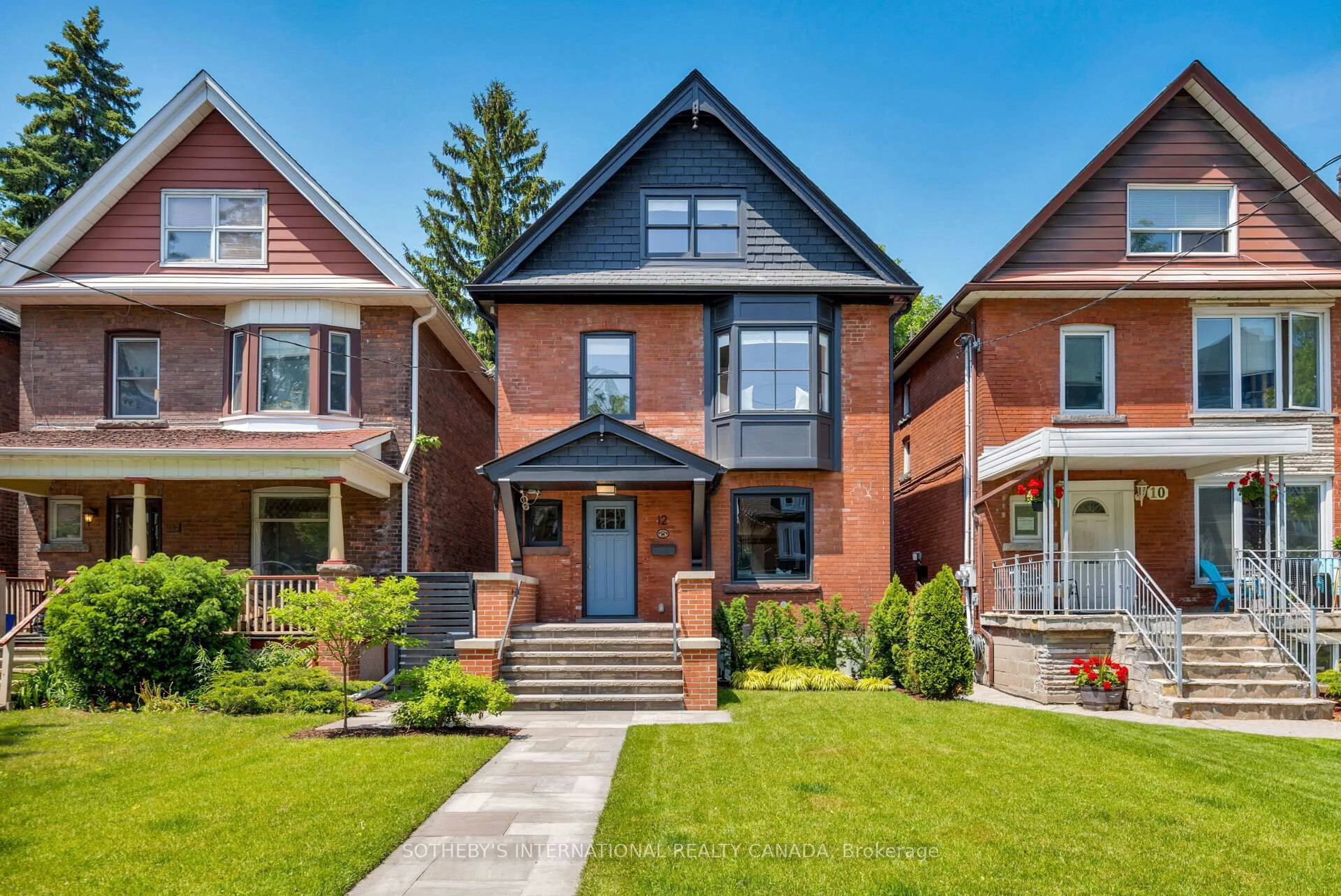 Home with brick exterior material, street for 12 Hewitt Ave, Toronto Ontario M6R 1Y3