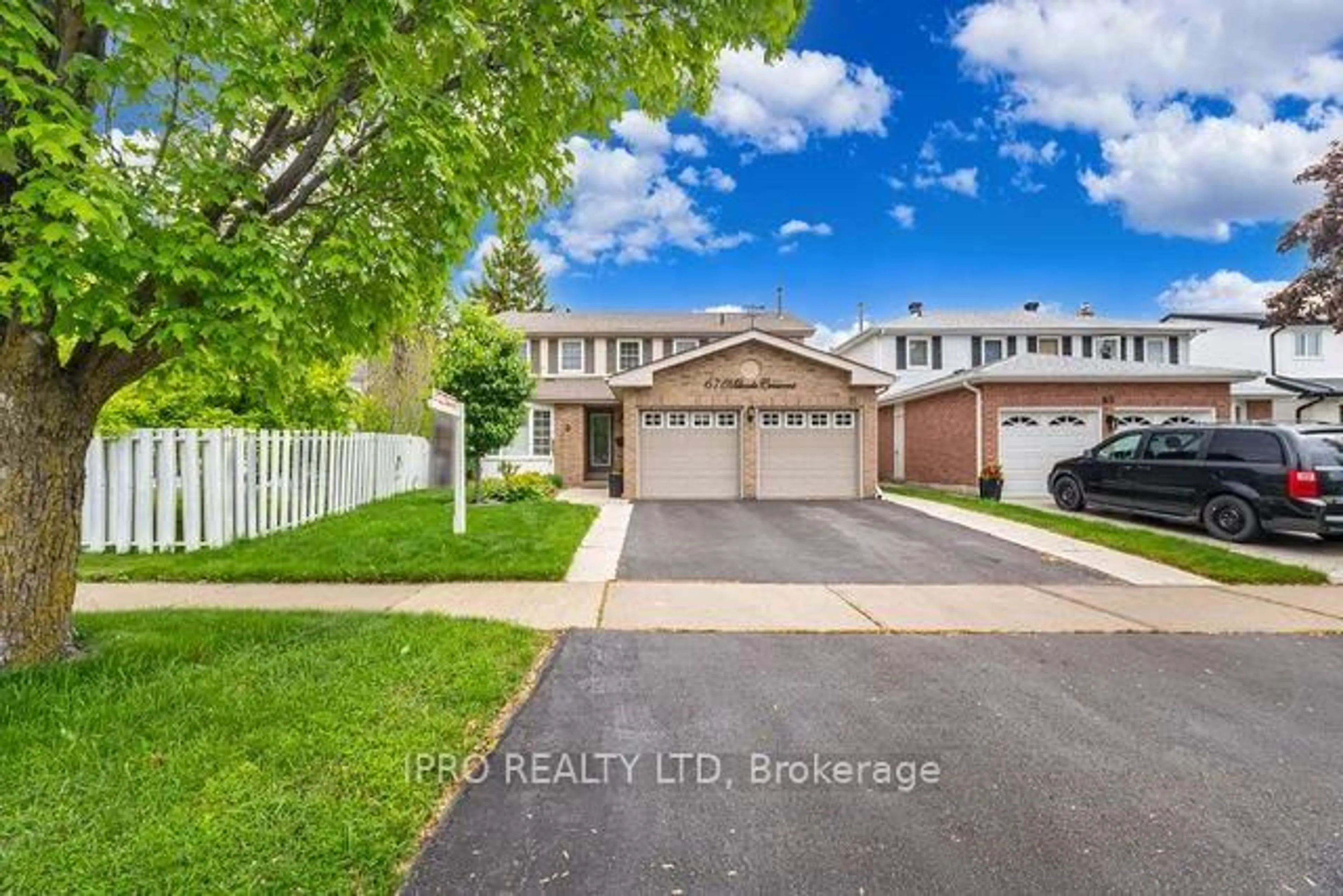 A pic from outside/outdoor area/front of a property/back of a property/a pic from drone, street for 67 Mikado Cres, Brampton Ontario L6S 3R5