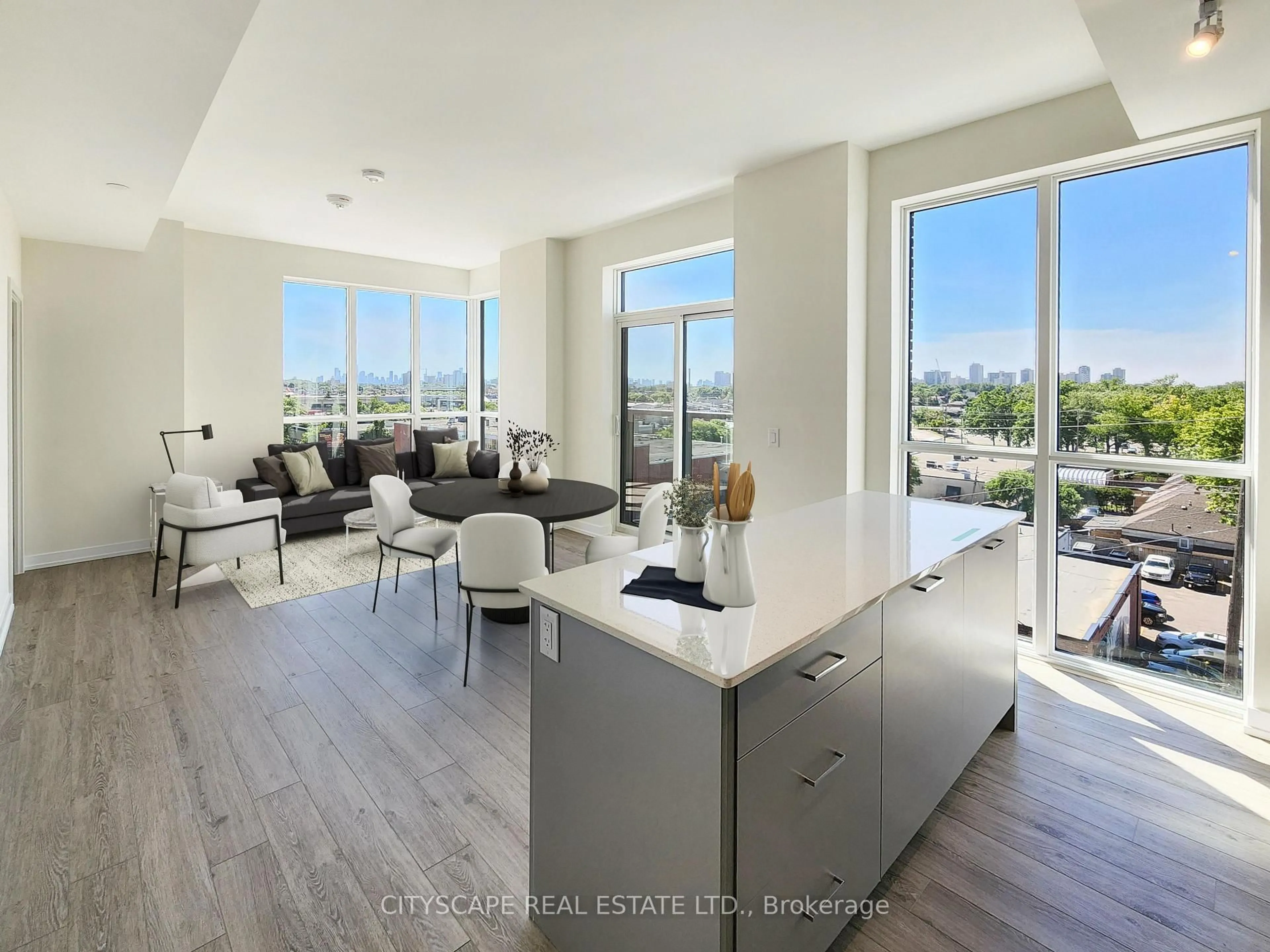 Open concept kitchen, unknown for 2300 St Clair Ave #608, Toronto Ontario M6N 0B3