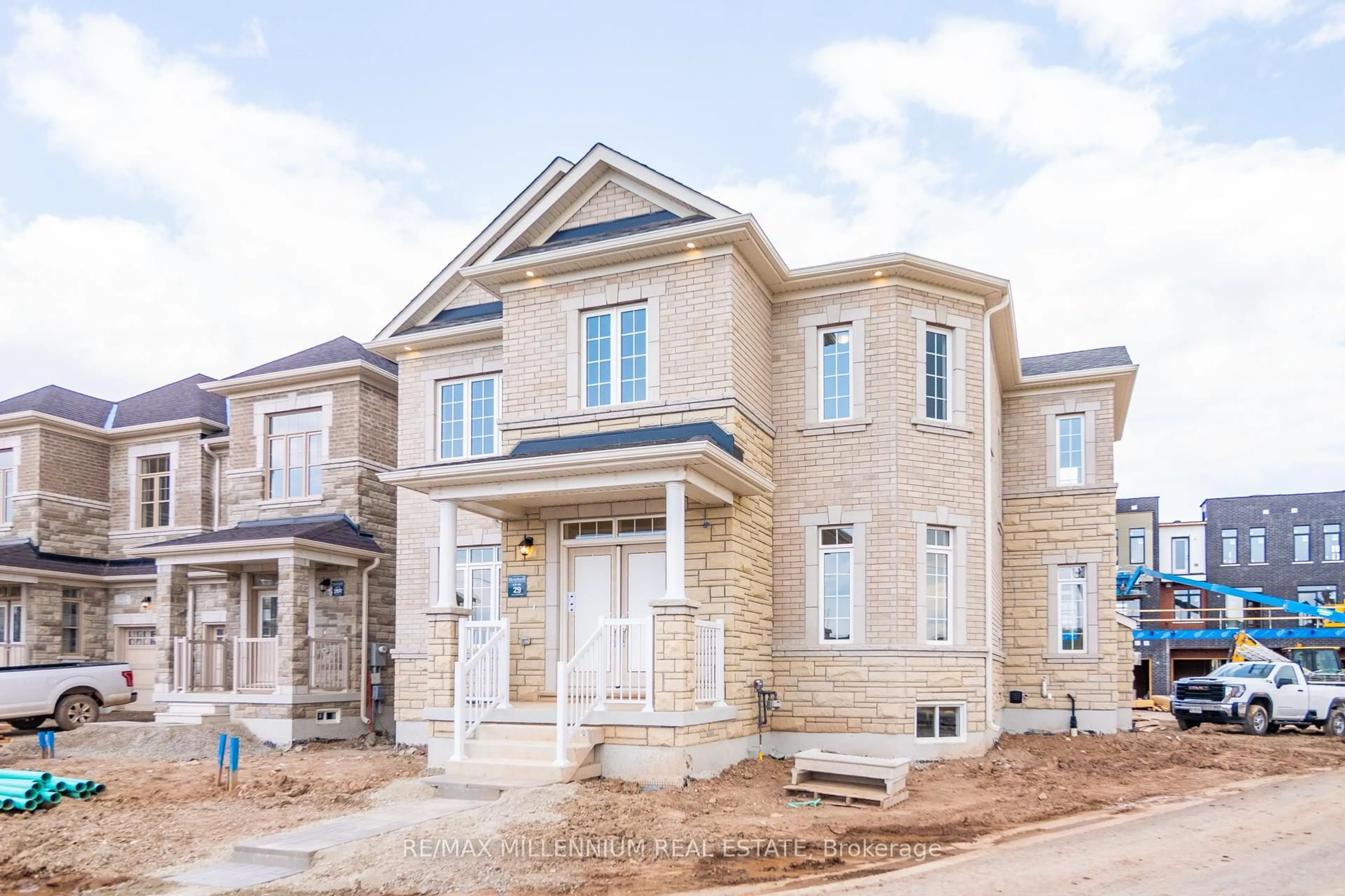 Home with brick exterior material, street for 3165 Crystal Dr, Oakville Ontario L6M 5S8