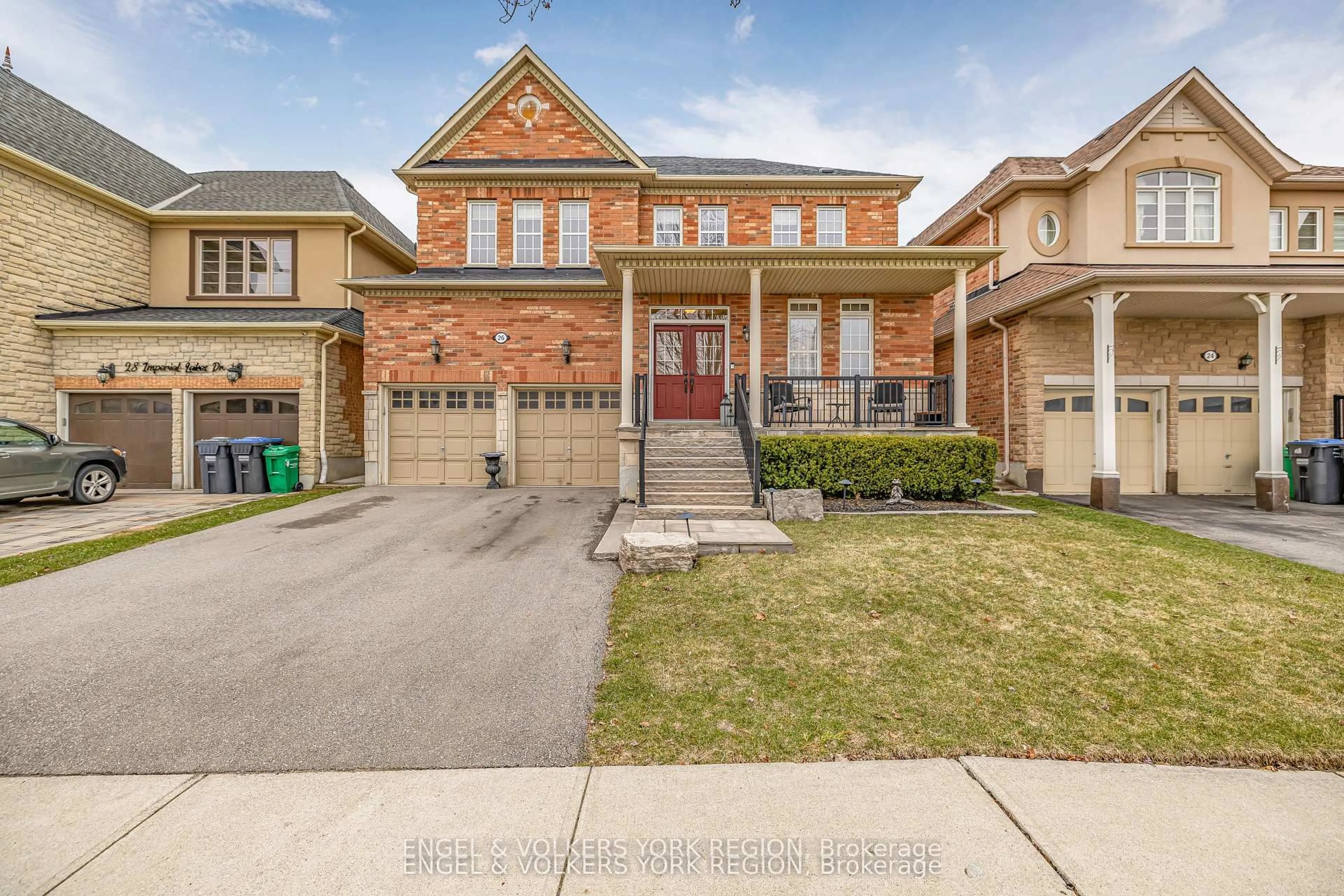 Home with brick exterior material, street for 26 Imperial Lakes Dr, Brampton Ontario L6P 2V3