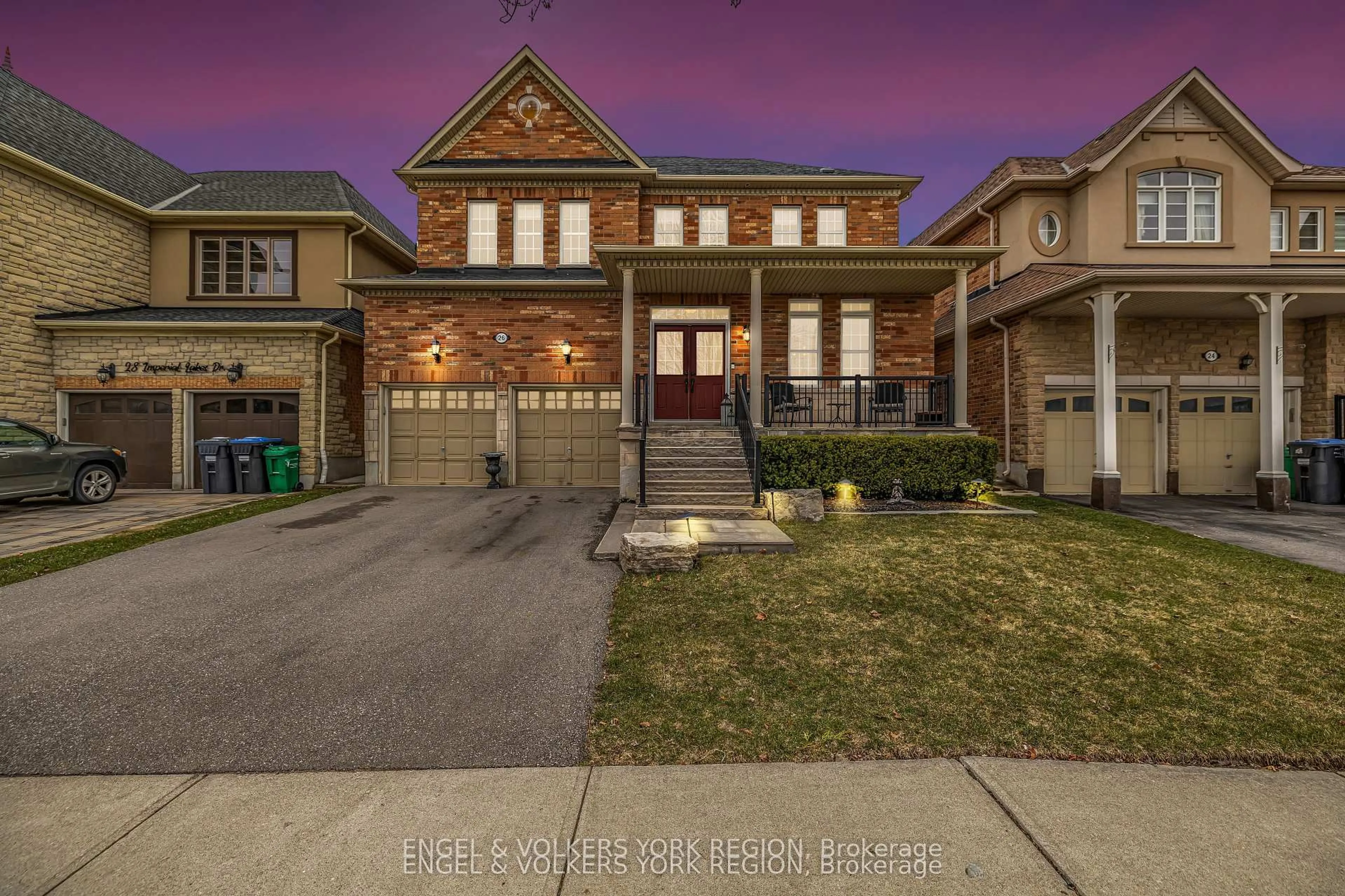 Home with brick exterior material, street for 26 Imperial Lakes Dr, Brampton Ontario L6P 2V3