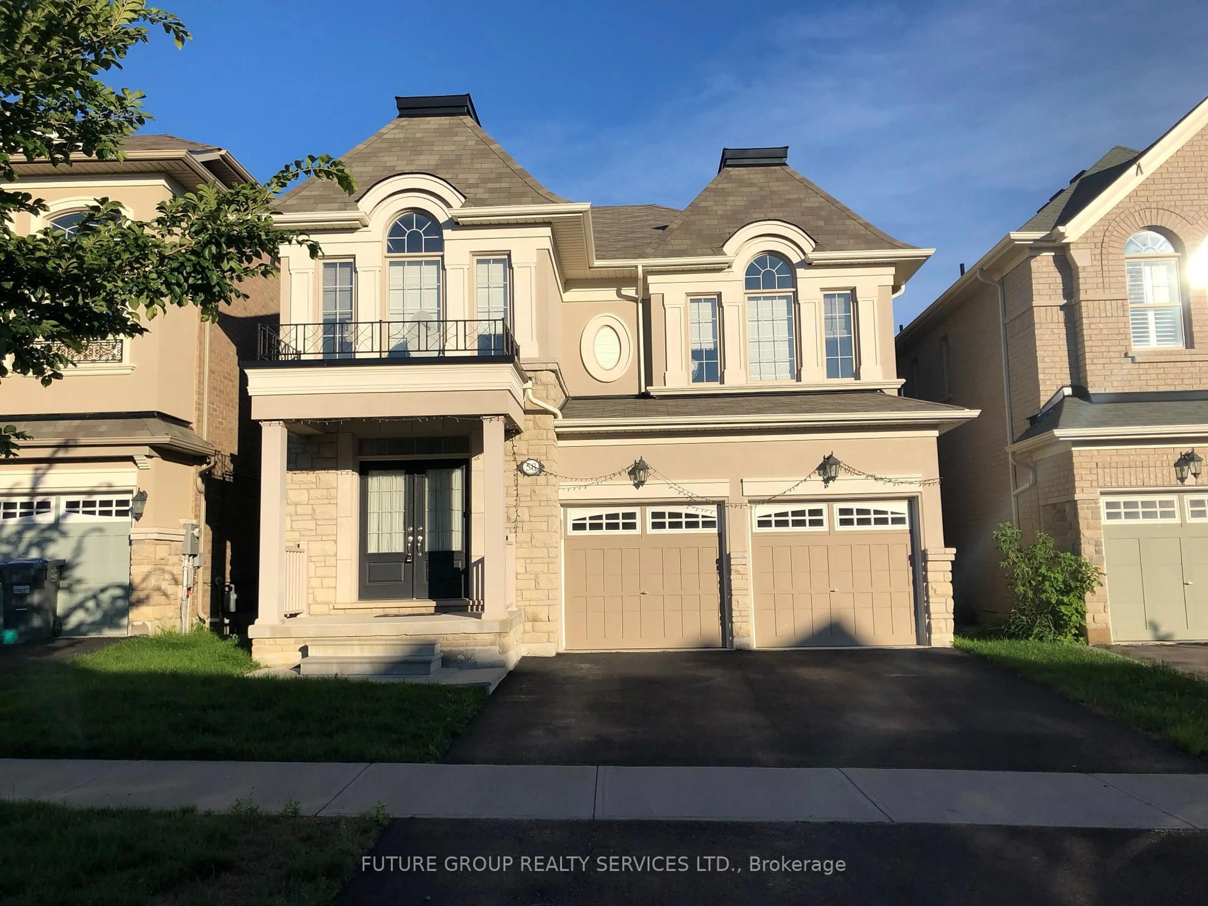 Home with brick exterior material, street for 58 Mediterranean Cres, Brampton Ontario L6Y 0T3