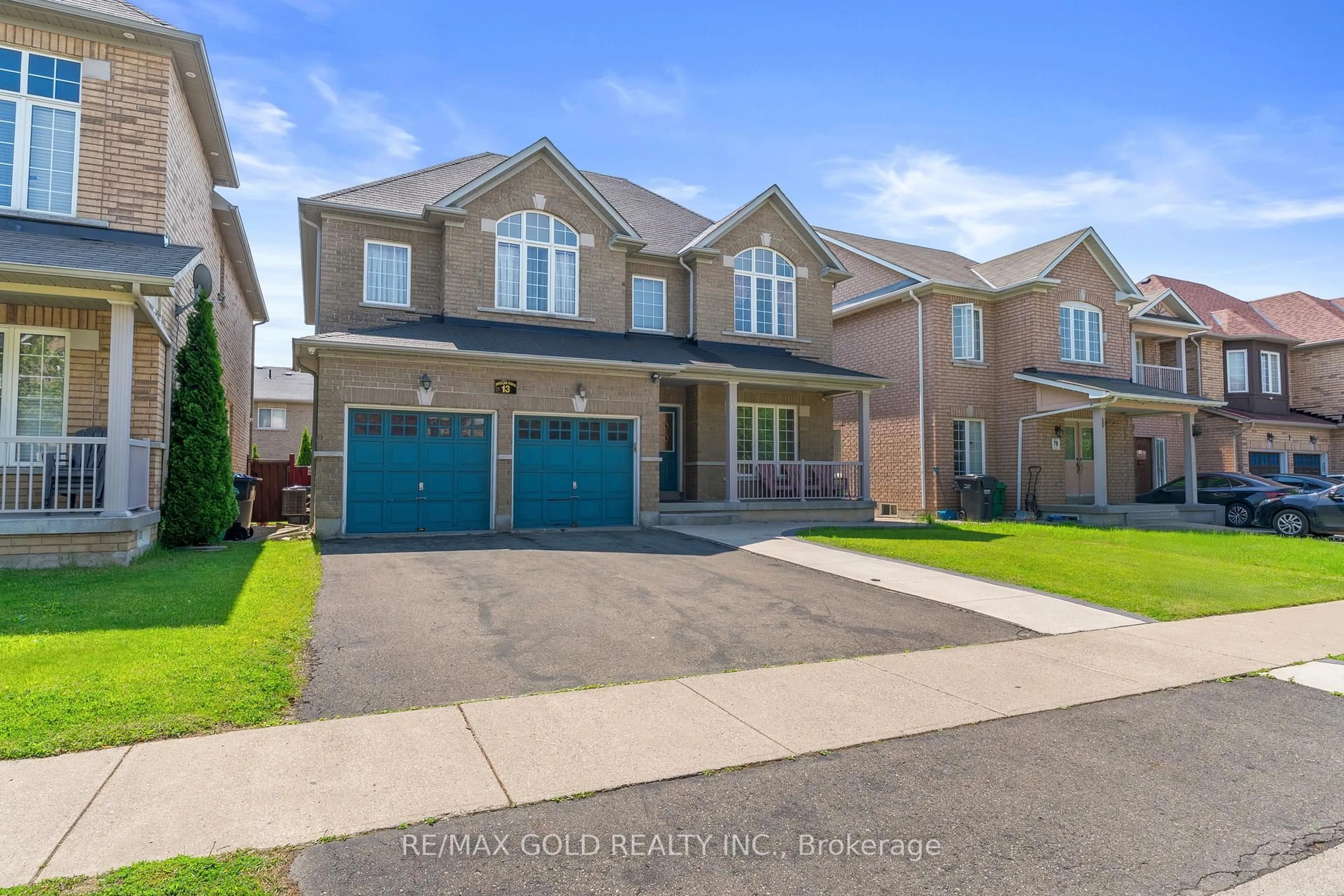 Home with brick exterior material, street for 13 Footbridge Cres, Brampton Ontario L6R 0K5