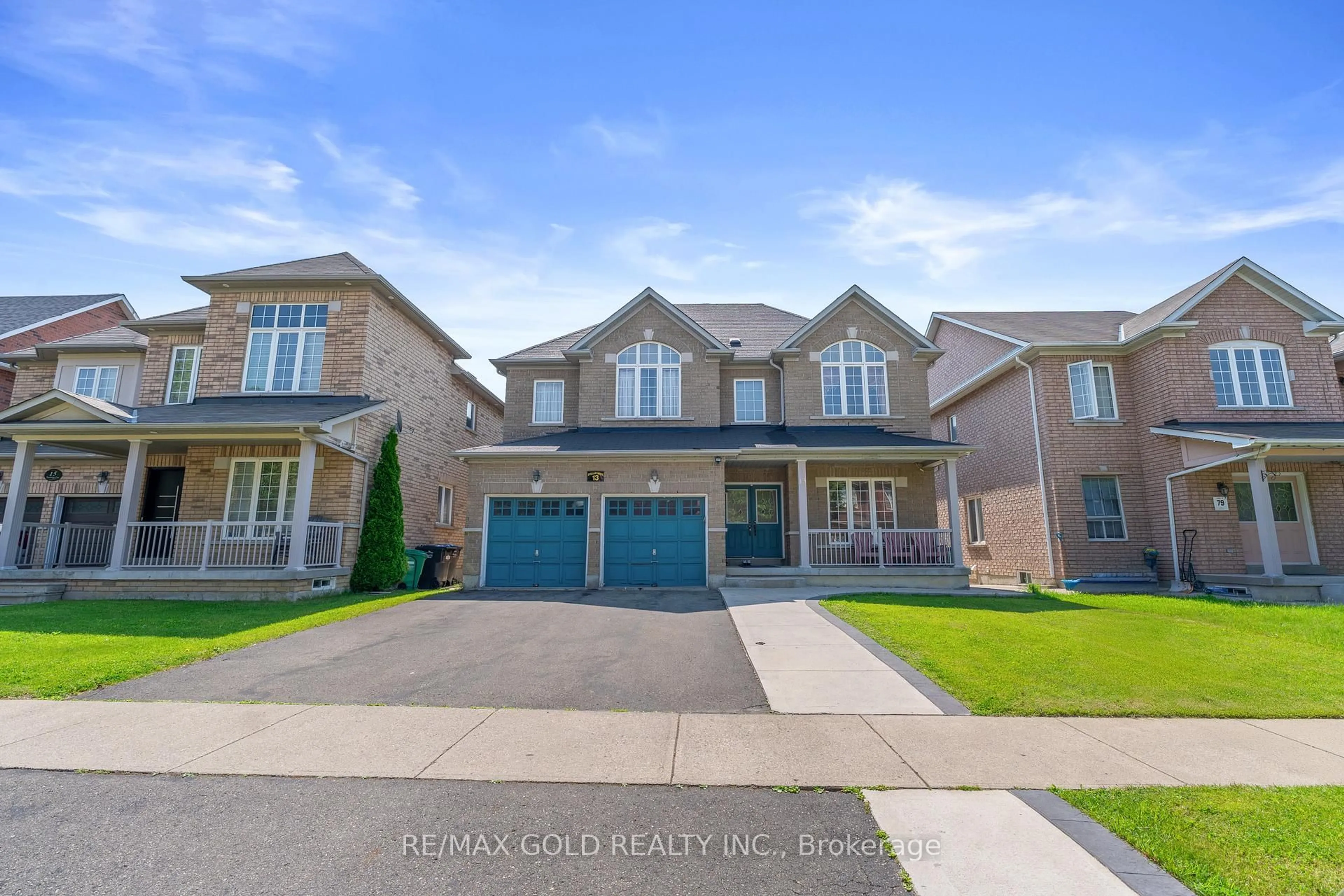 Home with brick exterior material, street for 13 Footbridge Cres, Brampton Ontario L6R 0K5