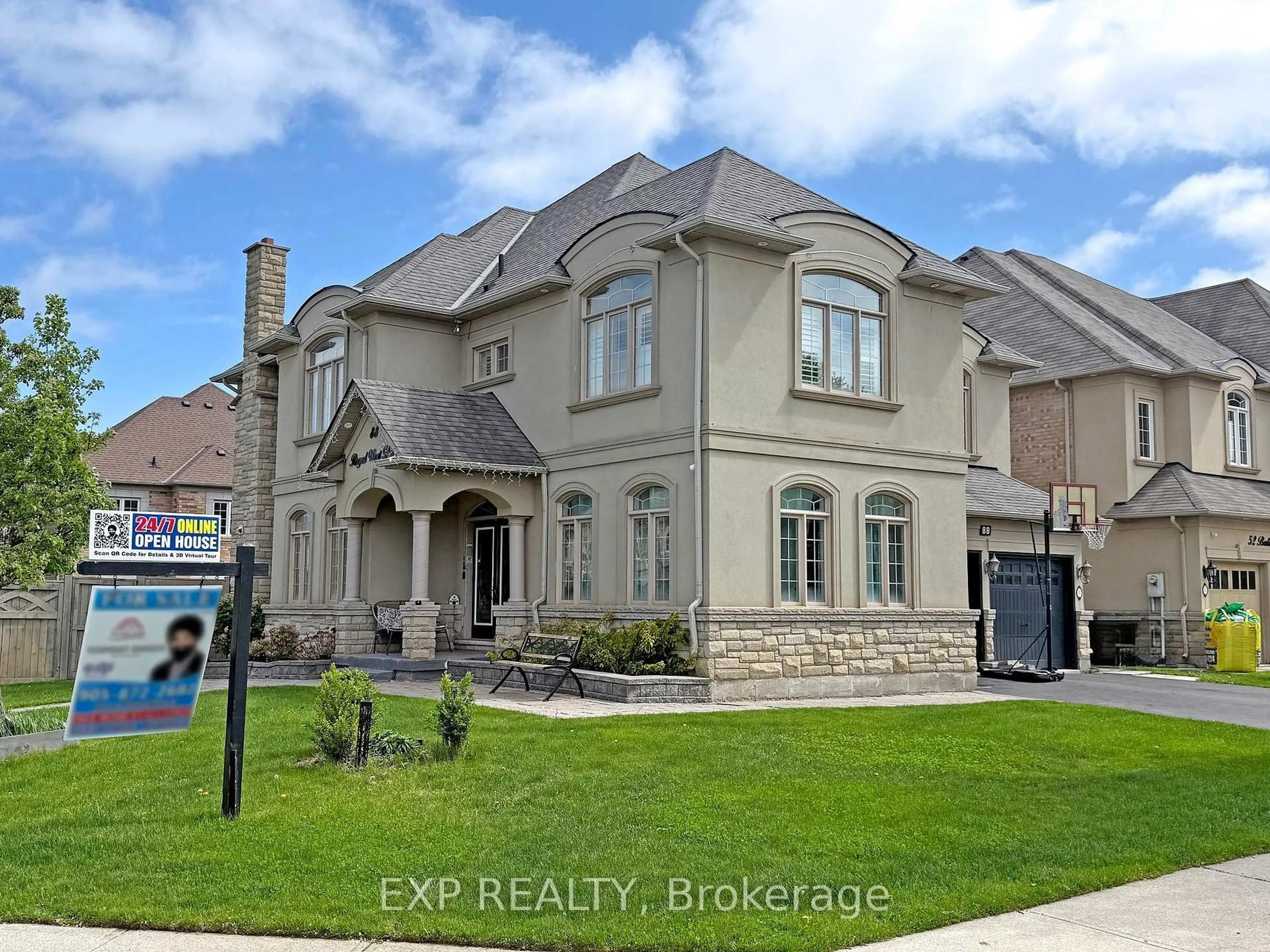 Home with brick exterior material, street for 88 Royal West Dr, Brampton Ontario L6X 0Z8