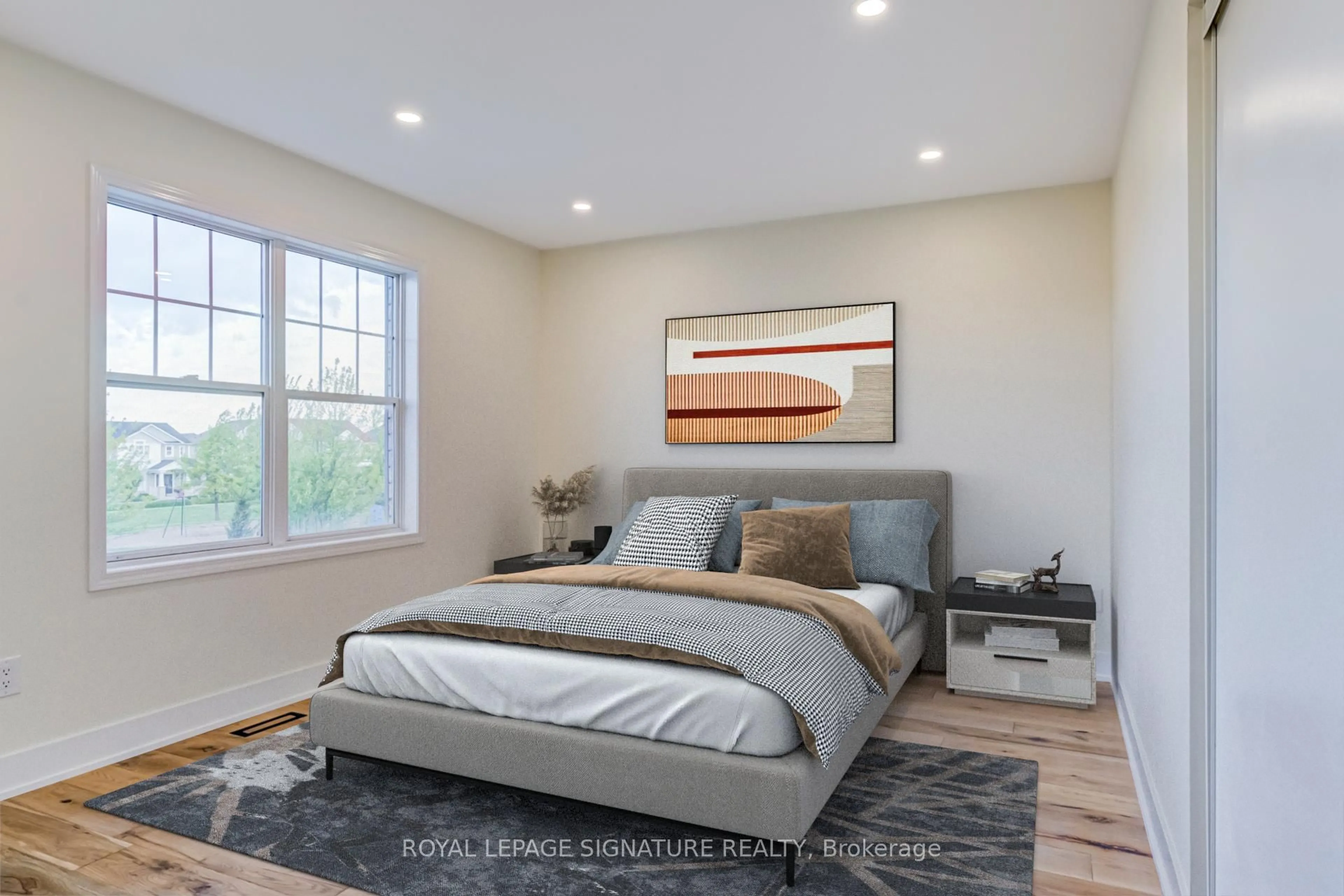 Bedroom with bed, unknown for 854 Yates Dr, Milton Ontario L9T 0E5
