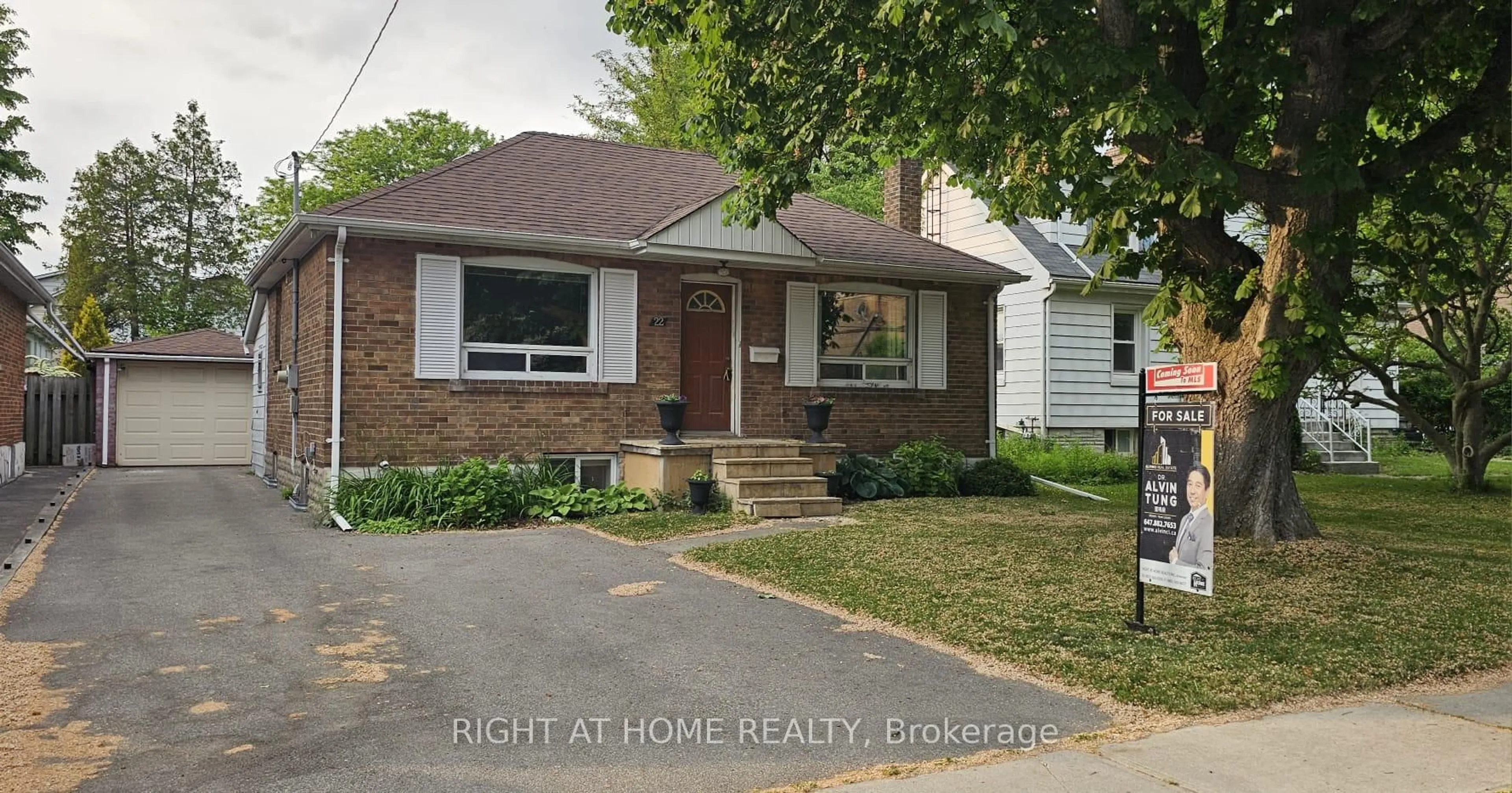 Home with brick exterior material, street for 22 Birchlea Ave, Toronto Ontario M8W 1E9
