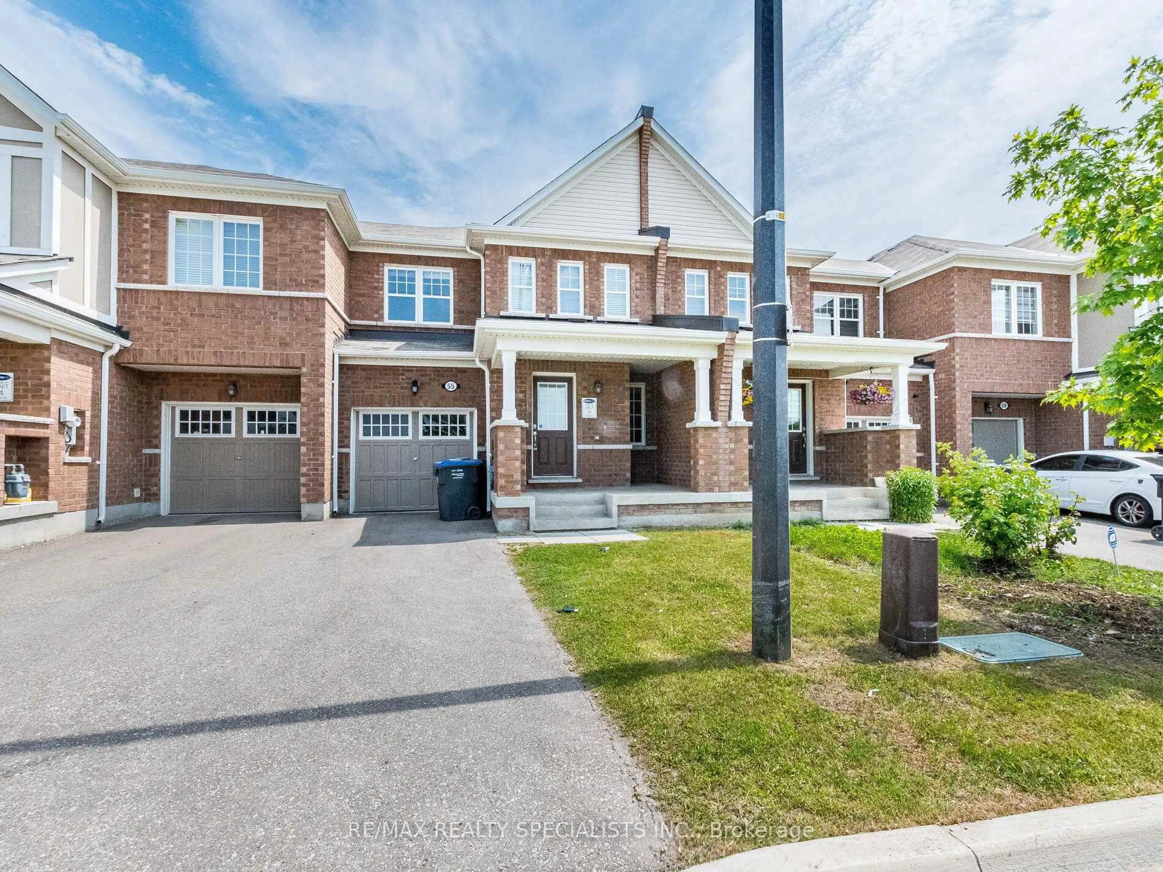 Home with brick exterior material, street for 55 Rockbrook Tr, Brampton Ontario L7A 4H9