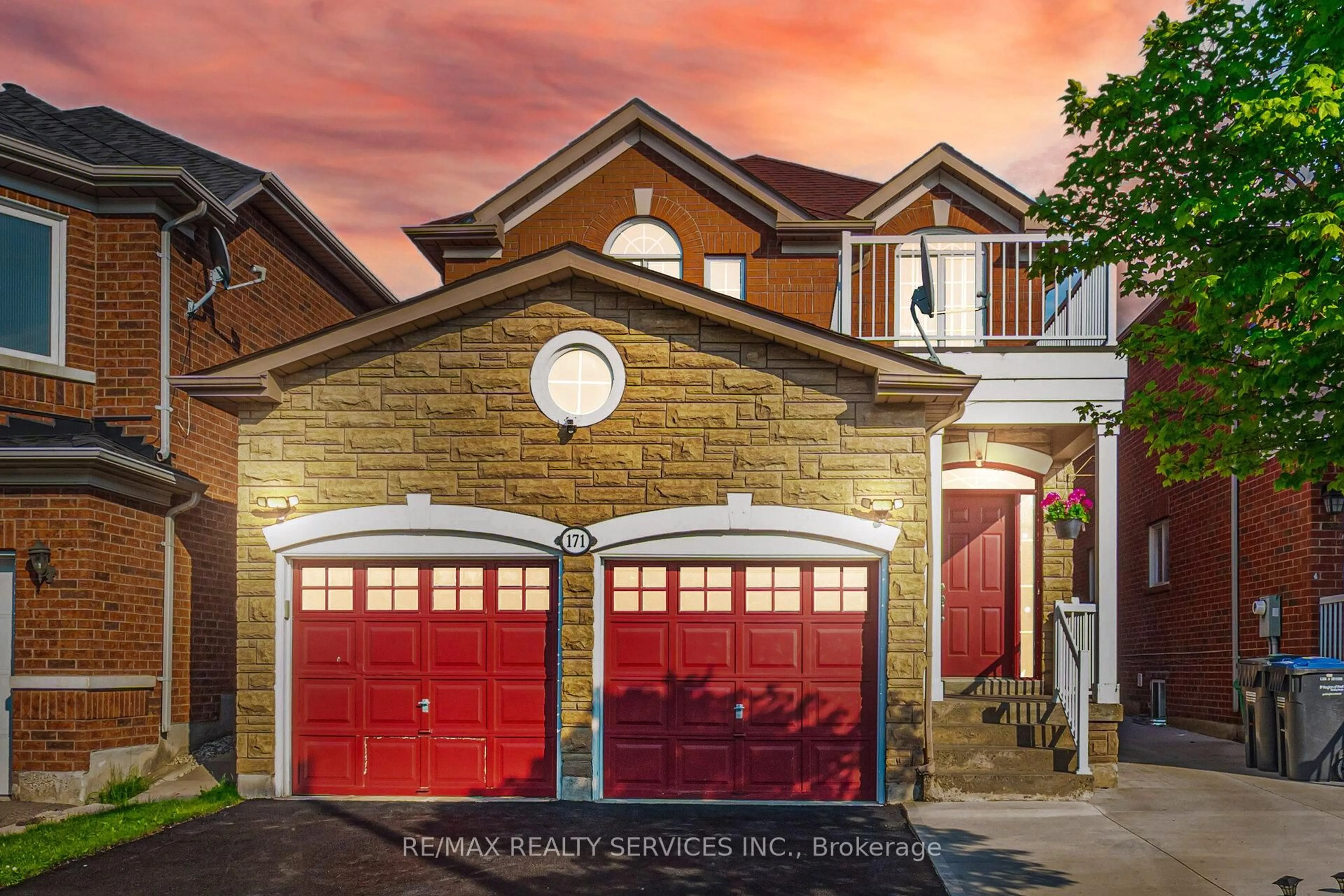 Home with brick exterior material, street for 171 Binder Twine Tr, Brampton Ontario L6X 4V6