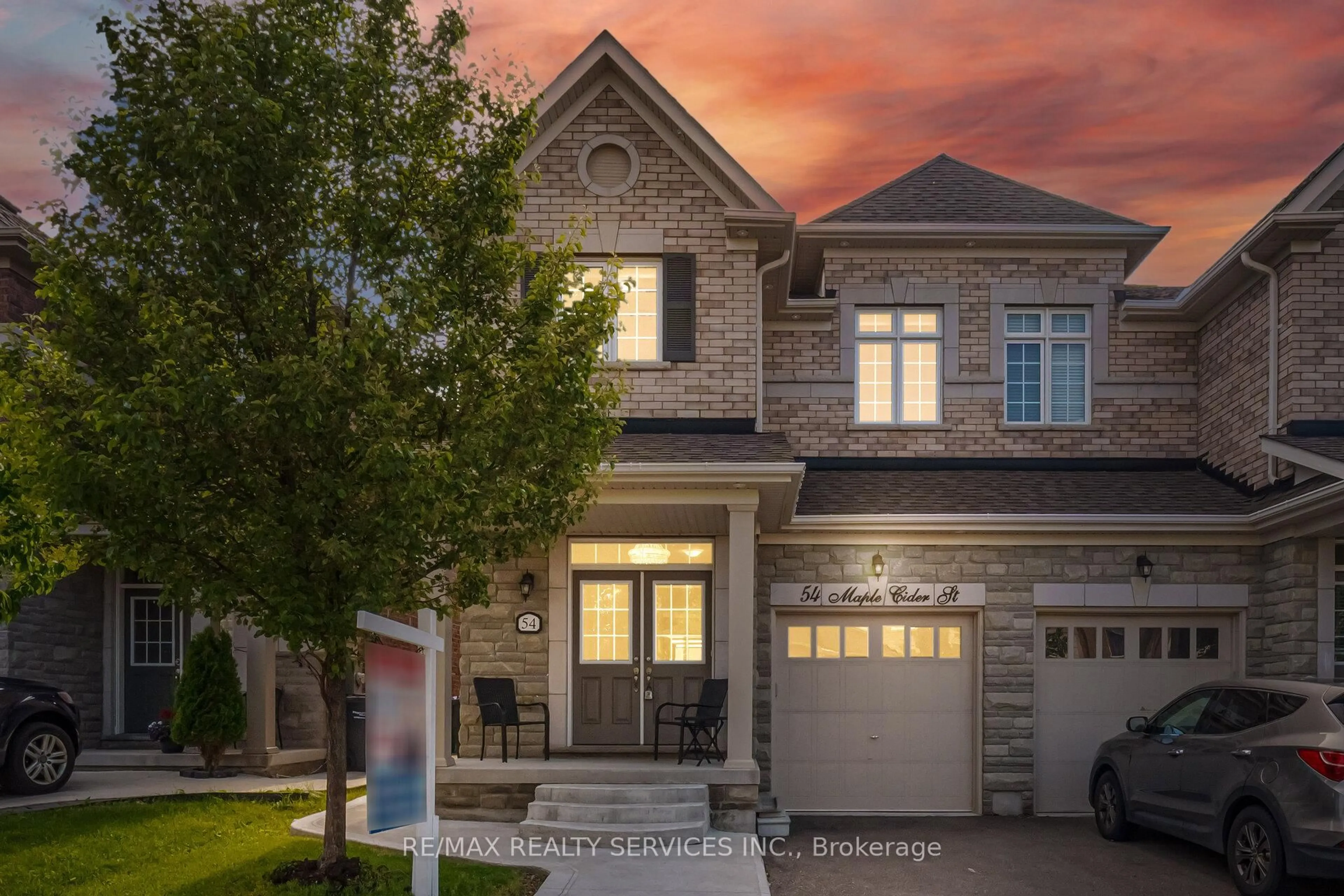 Home with brick exterior material, street for 54 Maple Cider St, Caledon Ontario L7C 4B8