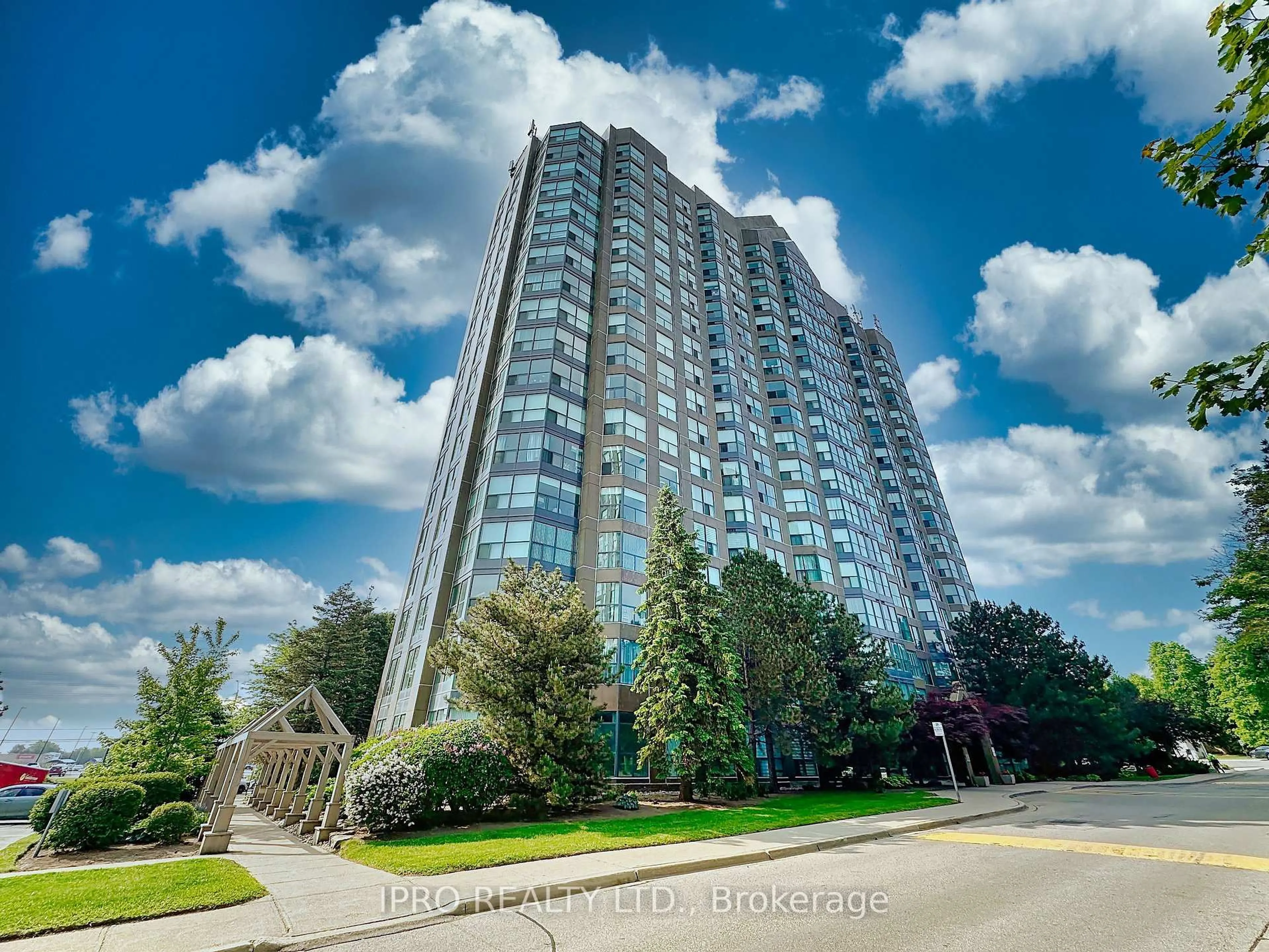 A pic from outside/outdoor area/front of a property/back of a property/a pic from drone, unknown for 2177 Burnhamthorpe Rd ##909, Mississauga Ontario L5L 5P9