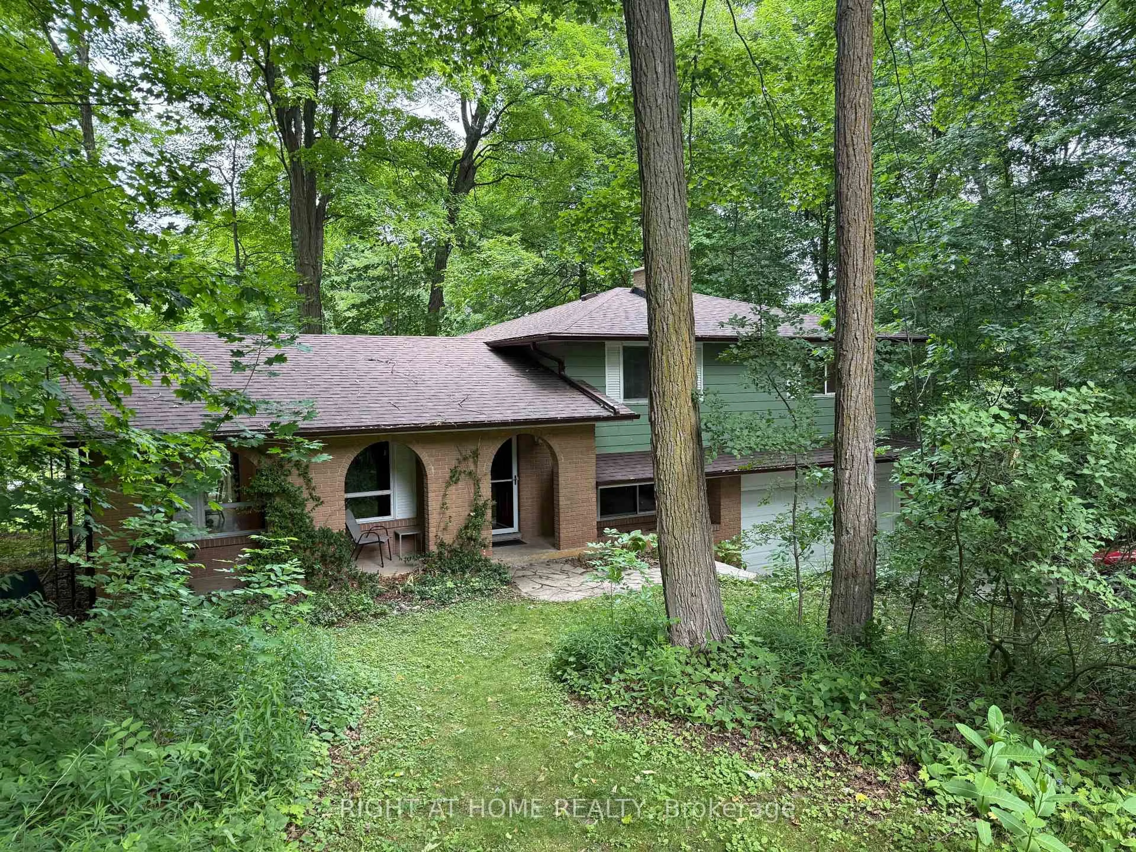 A pic from outside/outdoor area/front of a property/back of a property/a pic from drone, forest/trees view for 53 Glenda Jane Dr, Milton Ontario L0P 1B0