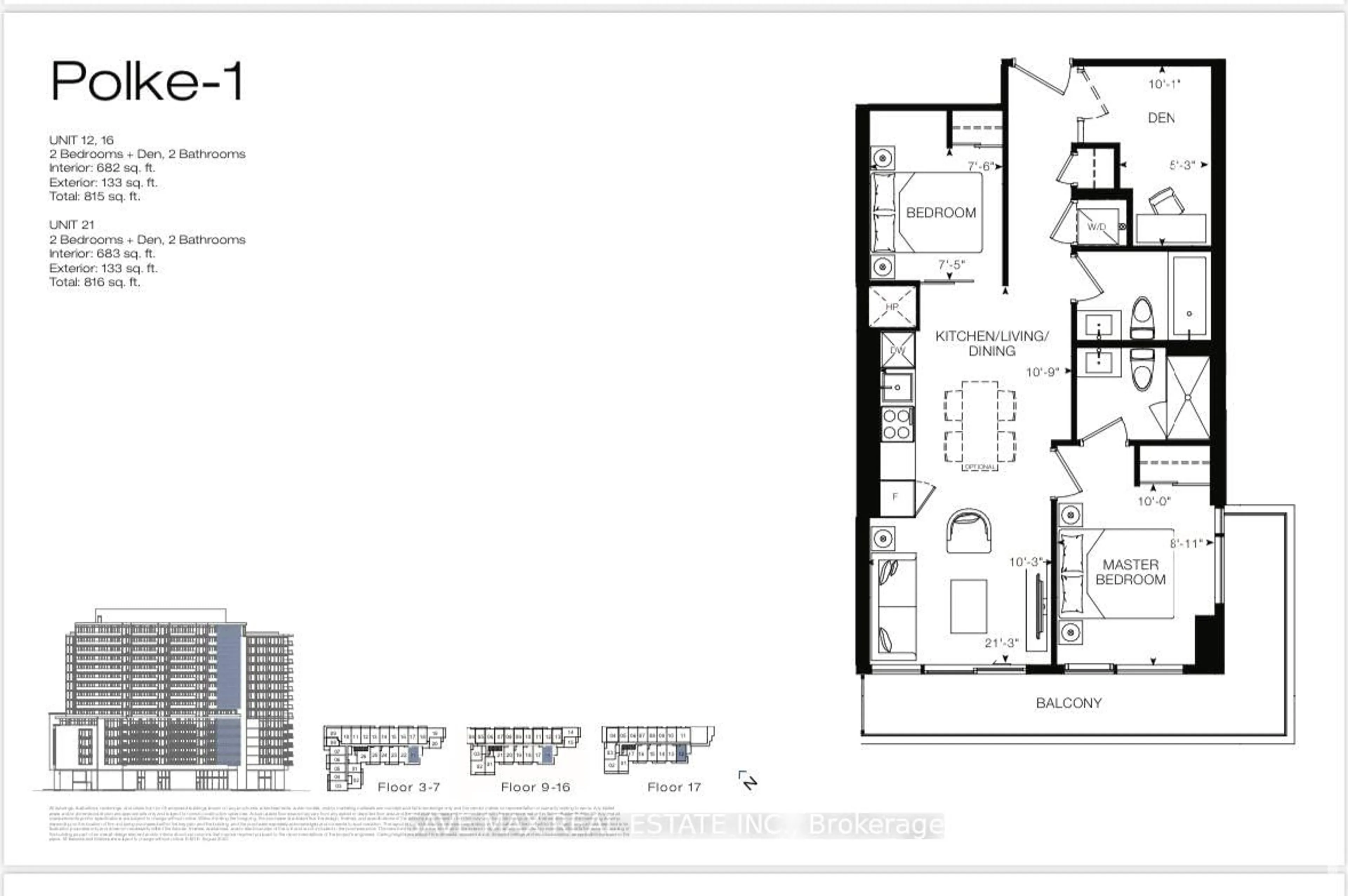 Floor plan for 86 Dundas St #916, Mississauga Ontario L5A 1W4