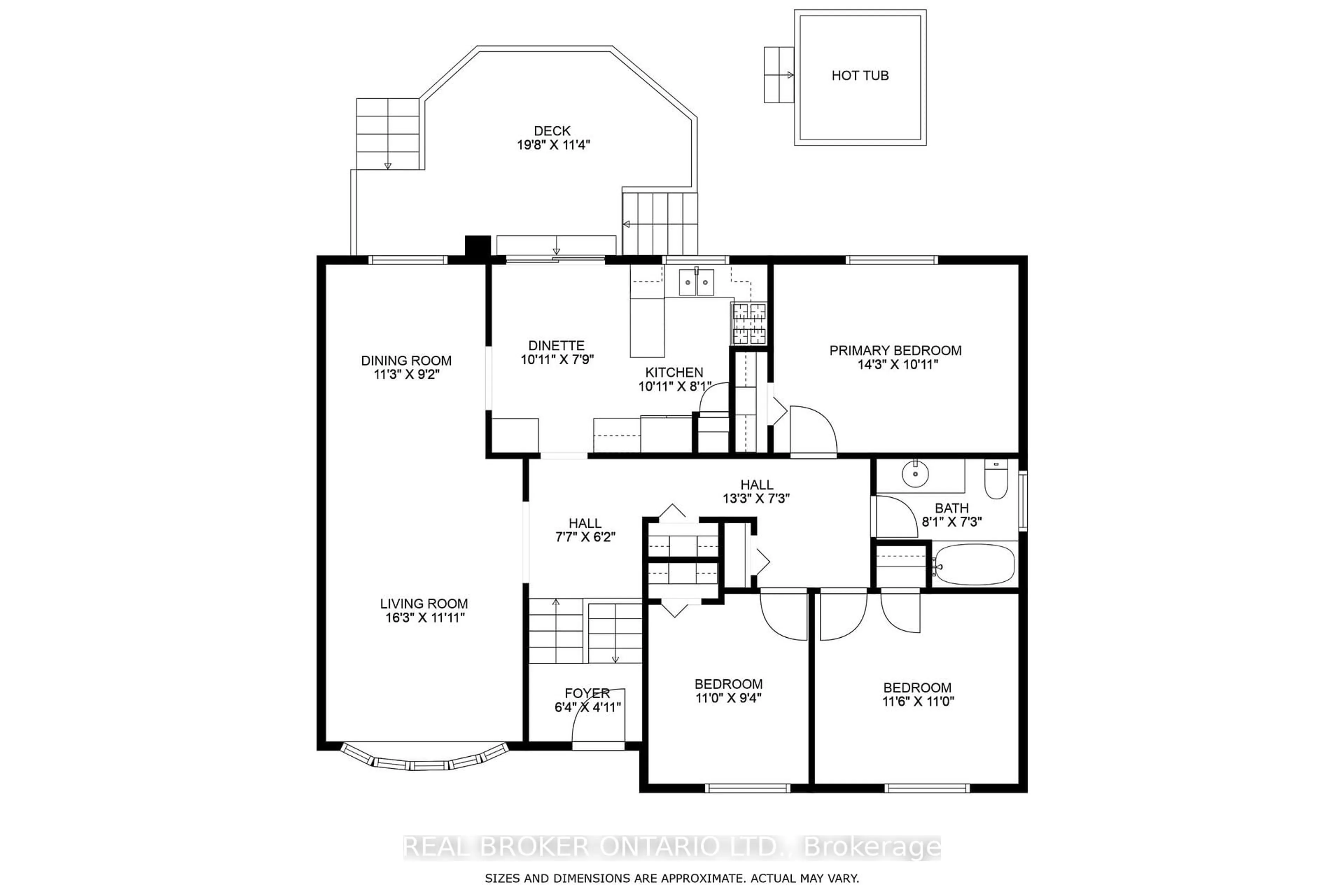 Floor plan for 3120 Bentworth Dr, Burlington Ontario L7M 1M2