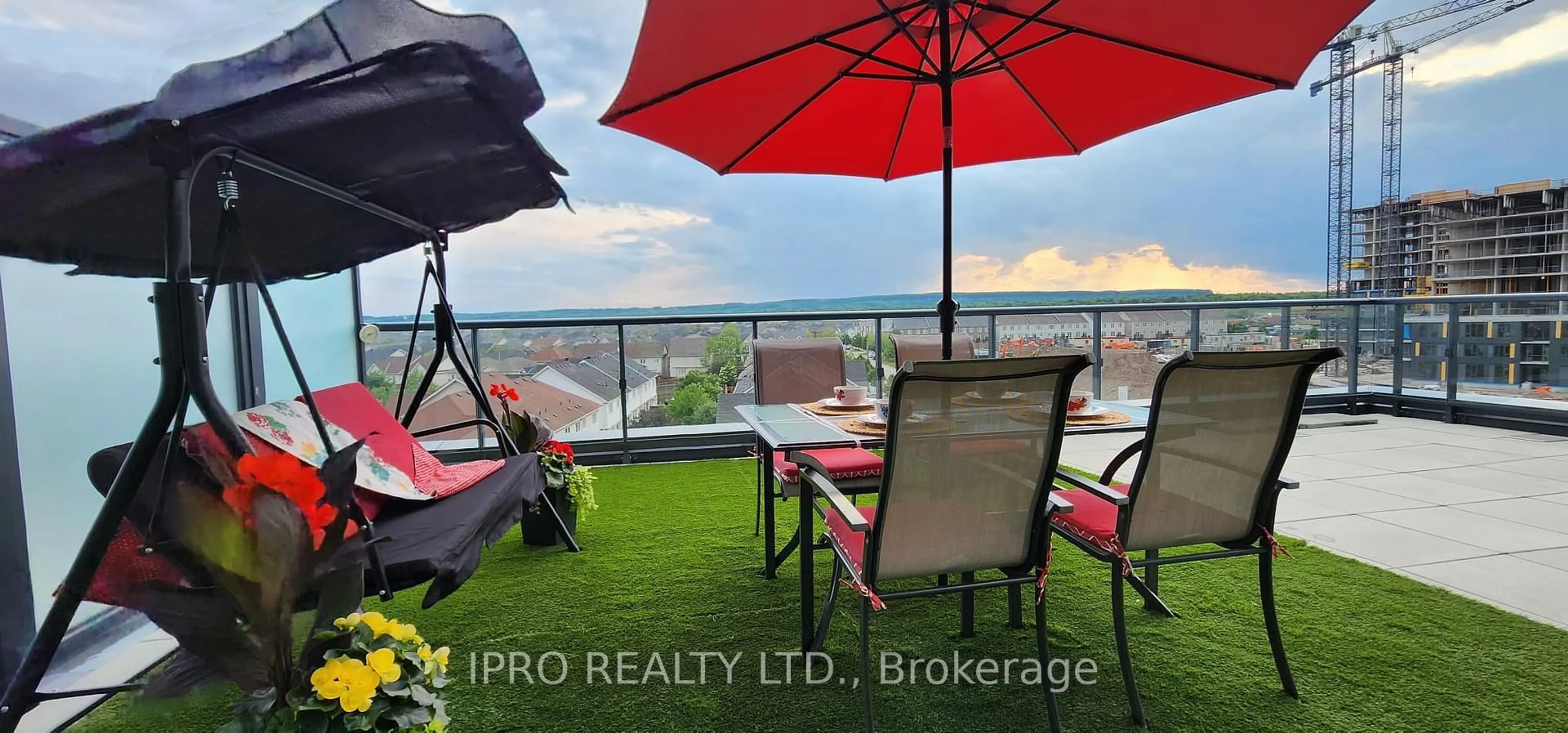 Patio, water/lake/river/ocean view for 3200 Dakota Common #A507, Burlington Ontario L7M 2A8