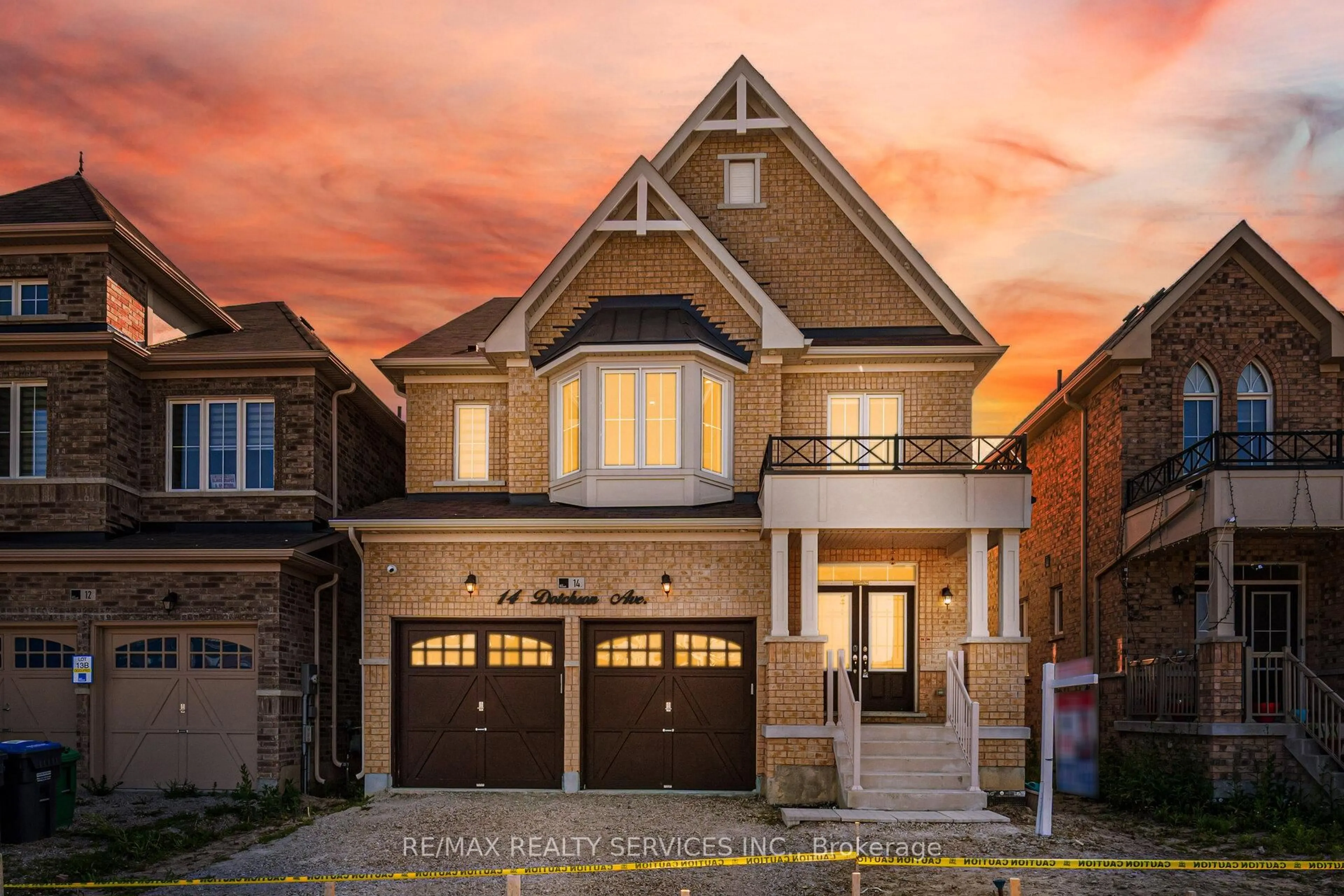 Home with brick exterior material, street for 14 Dotchson Ave, Caledon Ontario L7C 4G5