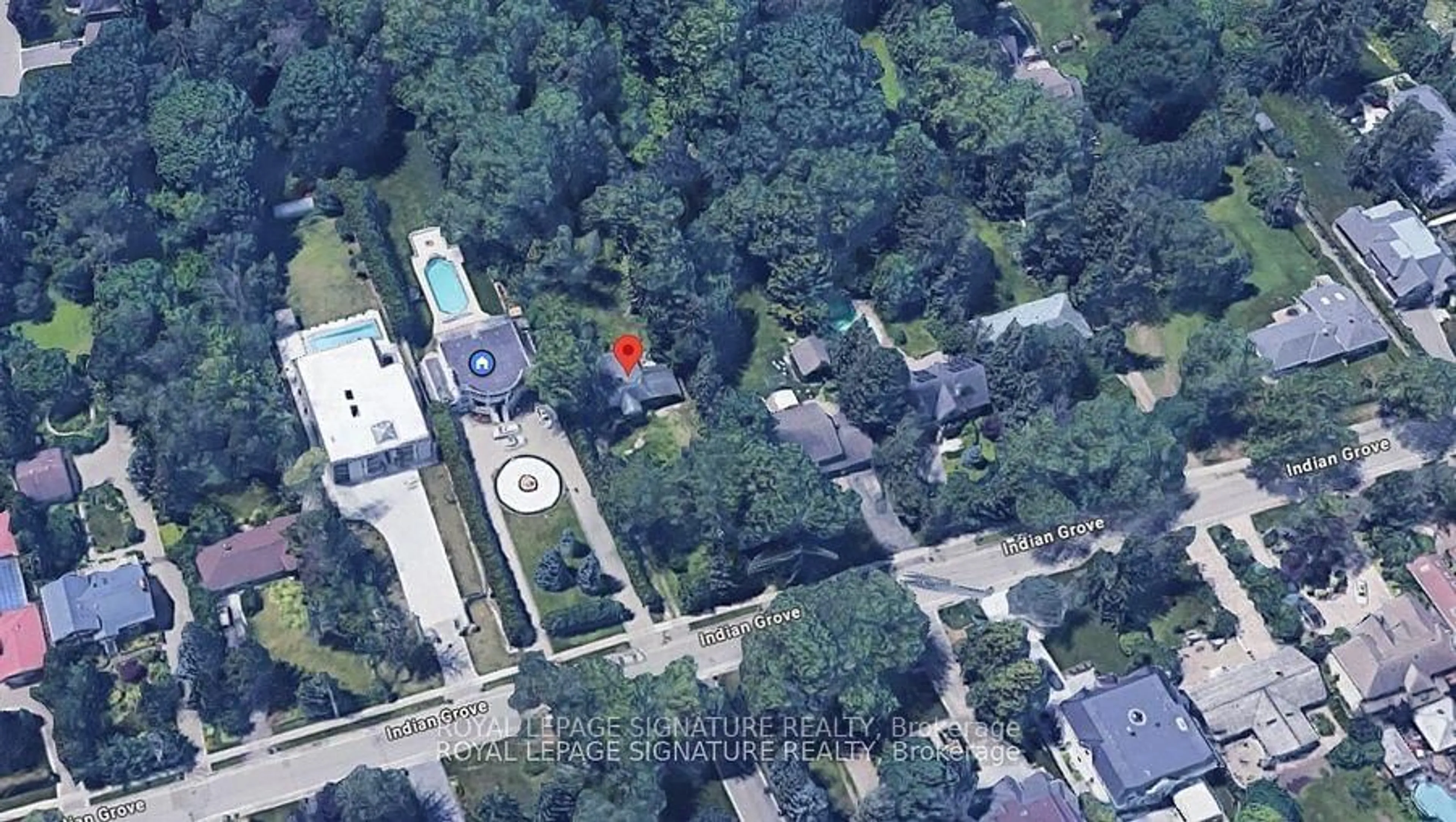 A pic from outside/outdoor area/front of a property/back of a property/a pic from drone, street for 1426 Indian Grve, Mississauga Ontario L5H 2S6