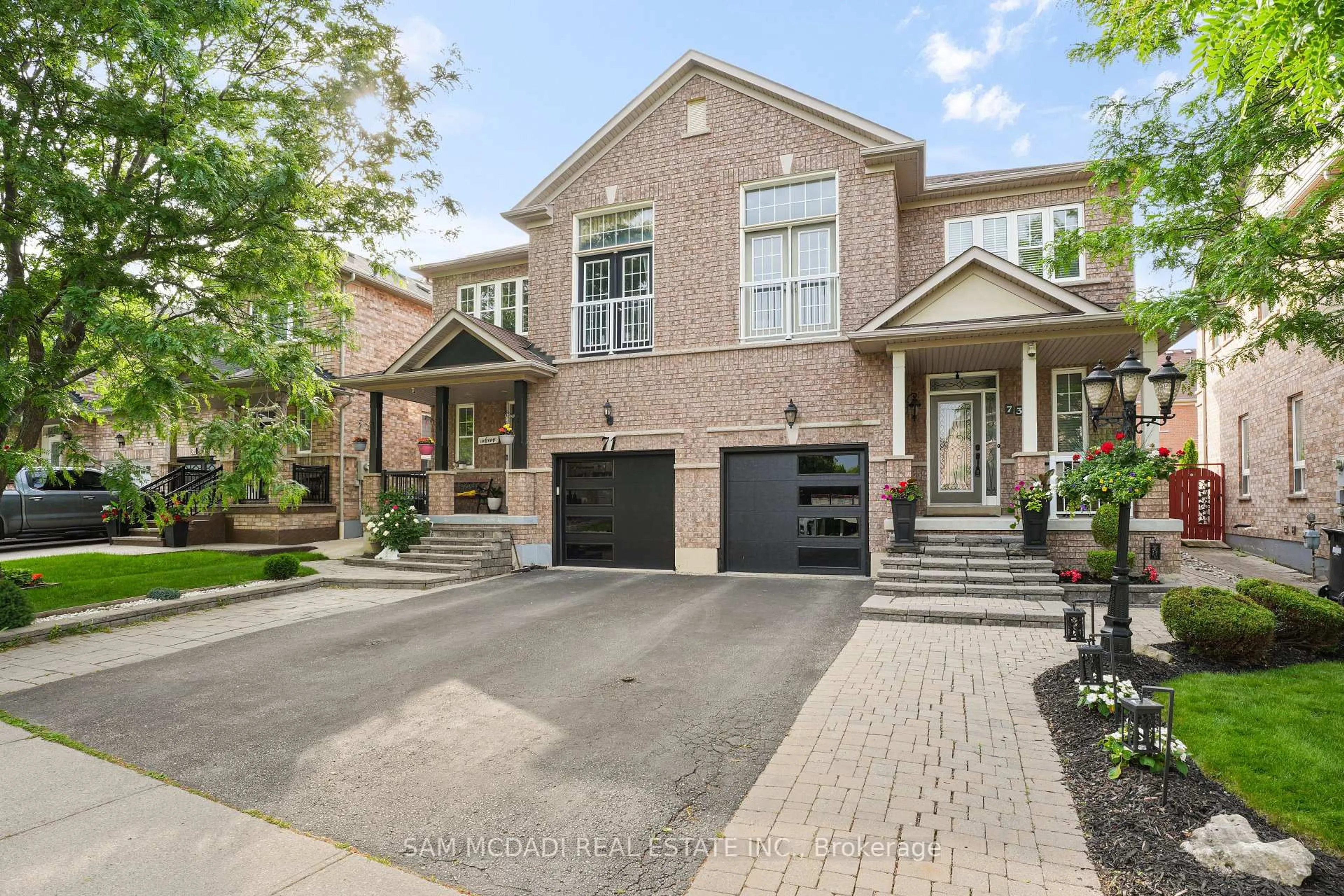 Home with brick exterior material, street for 73 Pergola Way, Brampton Ontario L6Y 5N1