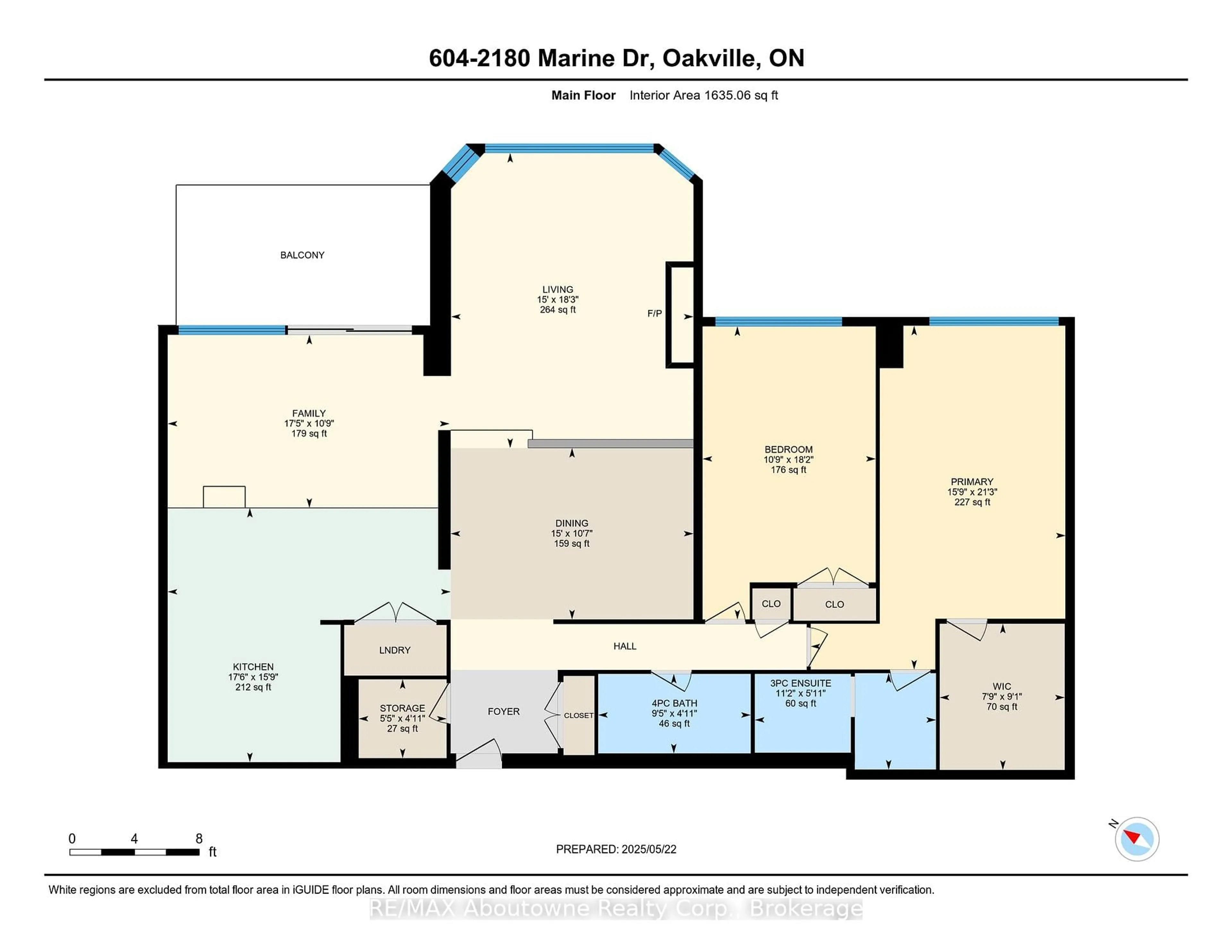 Floor plan for 2180 Marine Dr #604, Oakville Ontario L6L 5V2