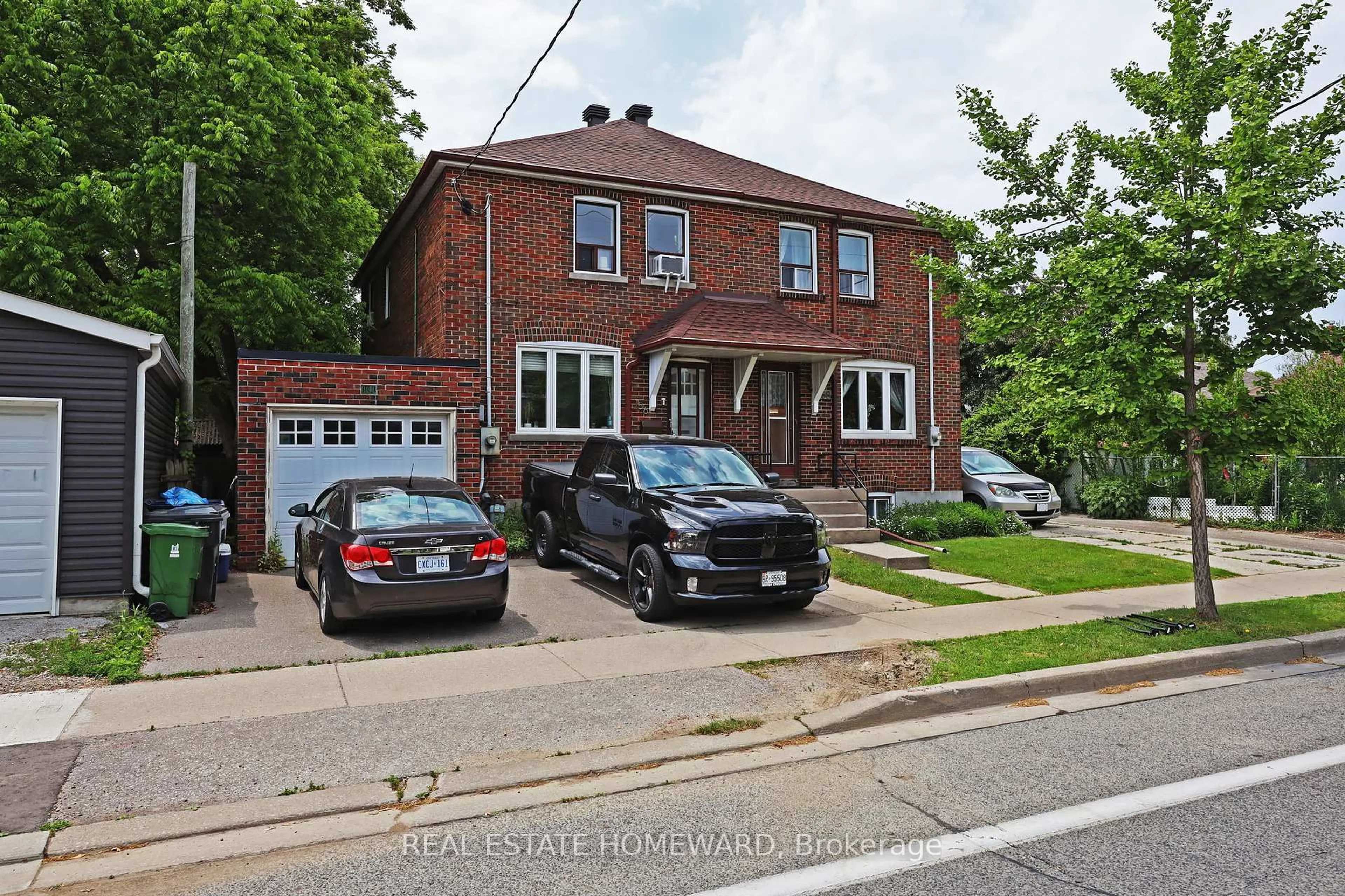 Home with brick exterior material, street for 156 Royal York Rd, Toronto Ontario M8V 2V3