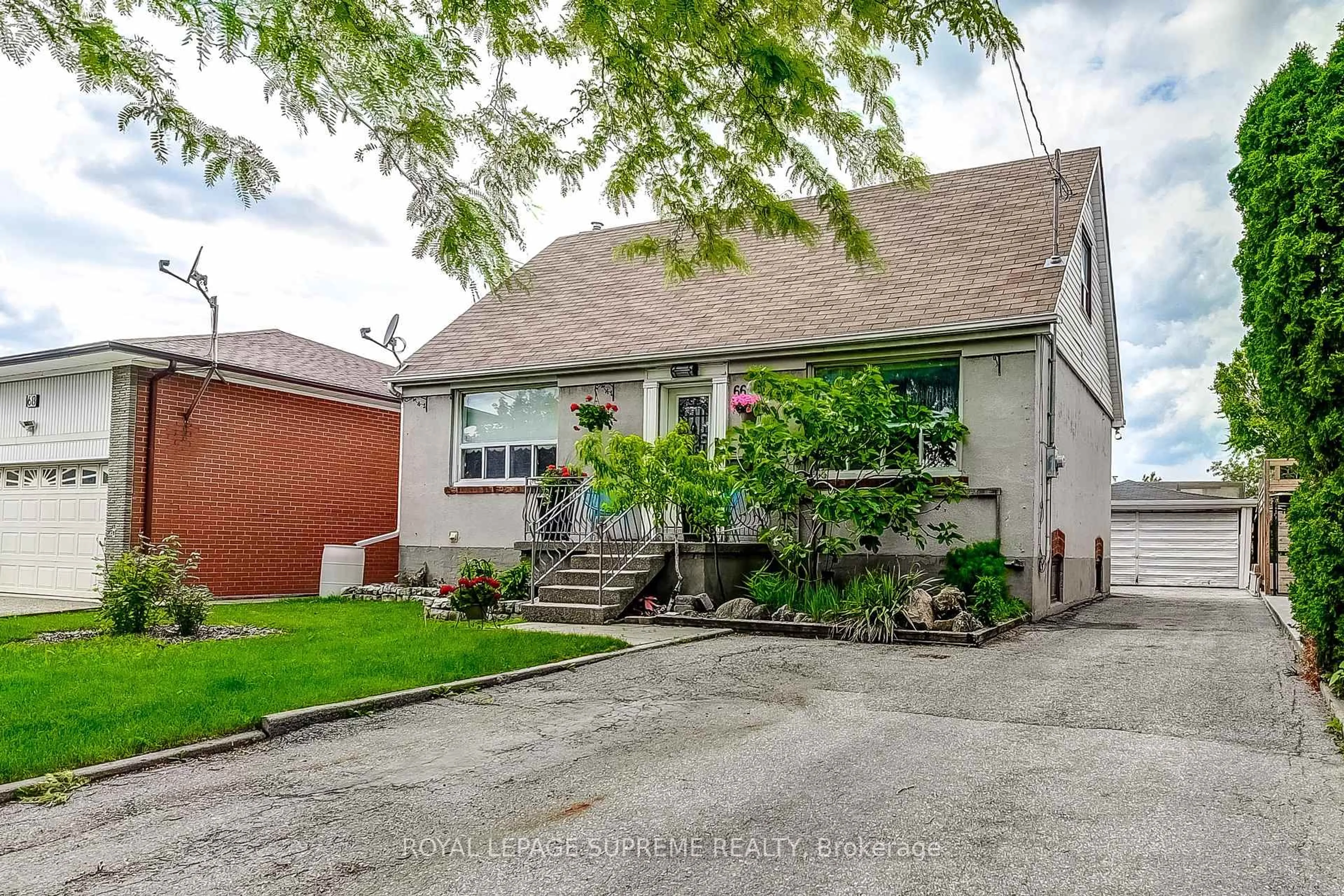 Home with brick exterior material, street for 66 Cartwright Ave, Toronto Ontario M6A 1T9