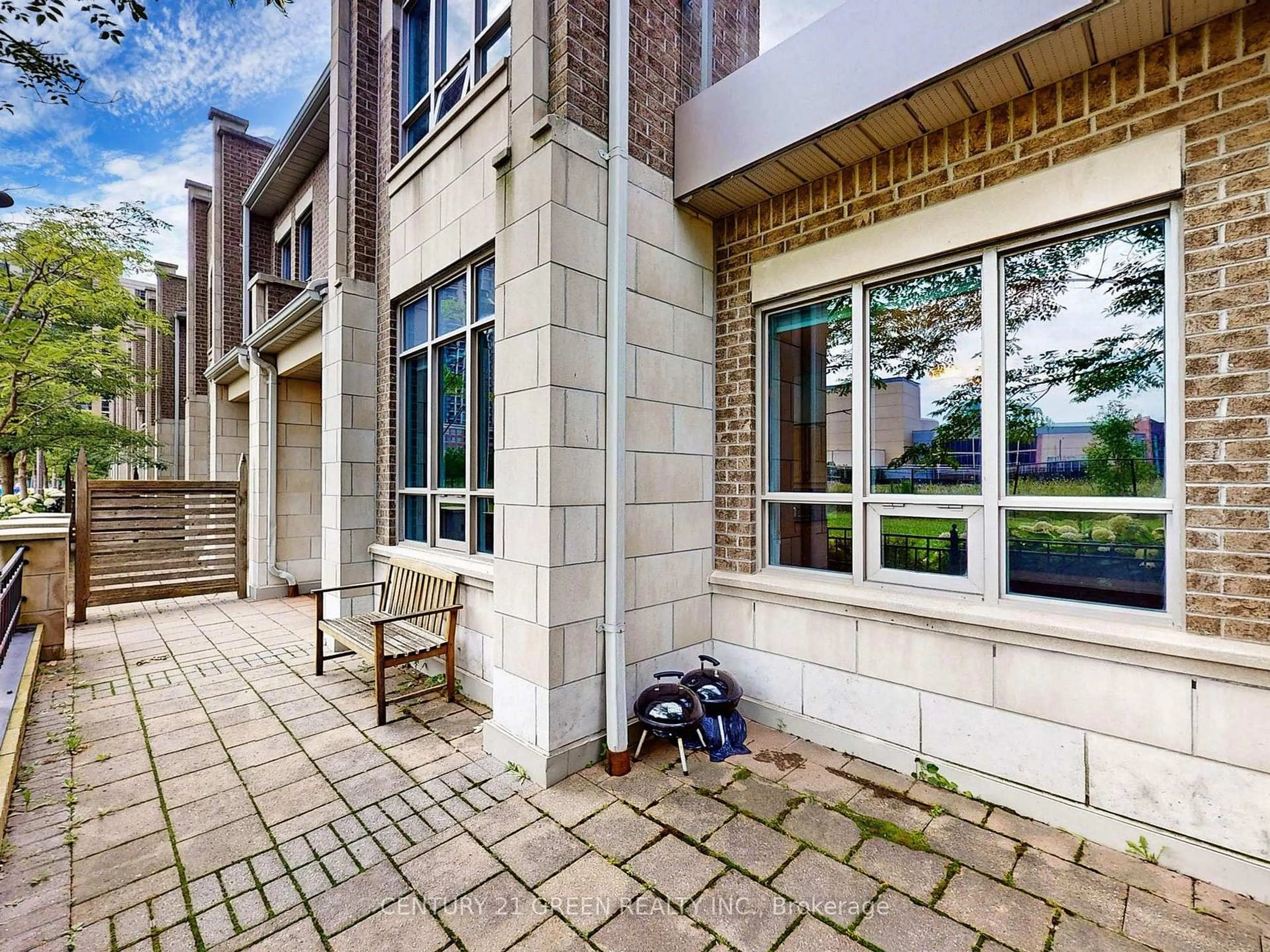 Home with brick exterior material, street for 388 Prince Of Wales Dr #105, Mississauga Ontario L5B 0A1