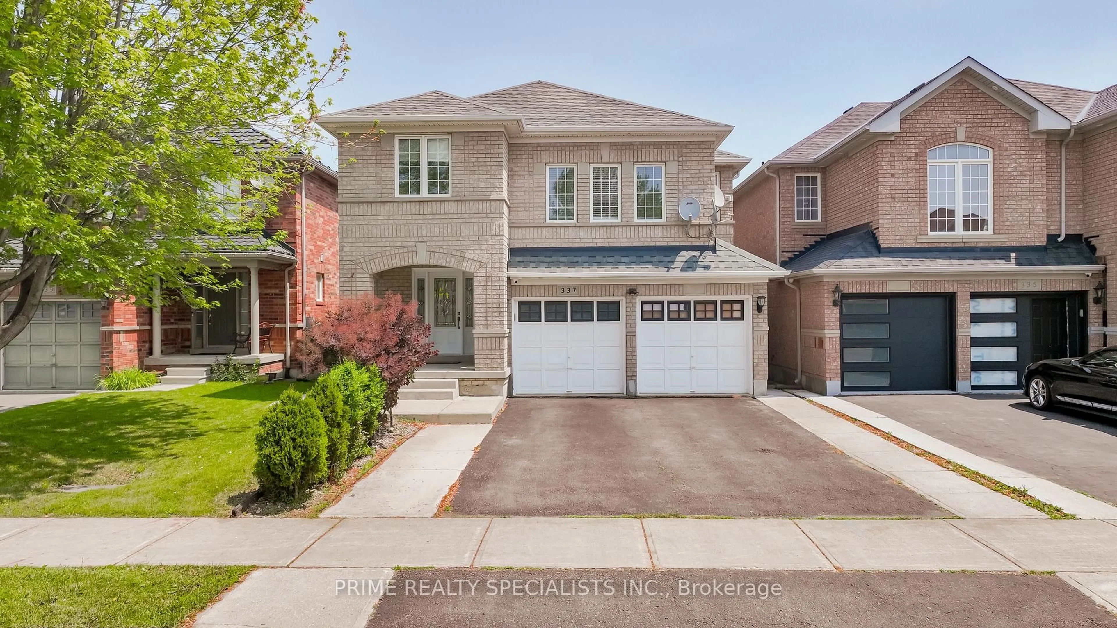 Home with brick exterior material, street for 337 Brisdale Dr, Brampton Ontario L7A 3B9