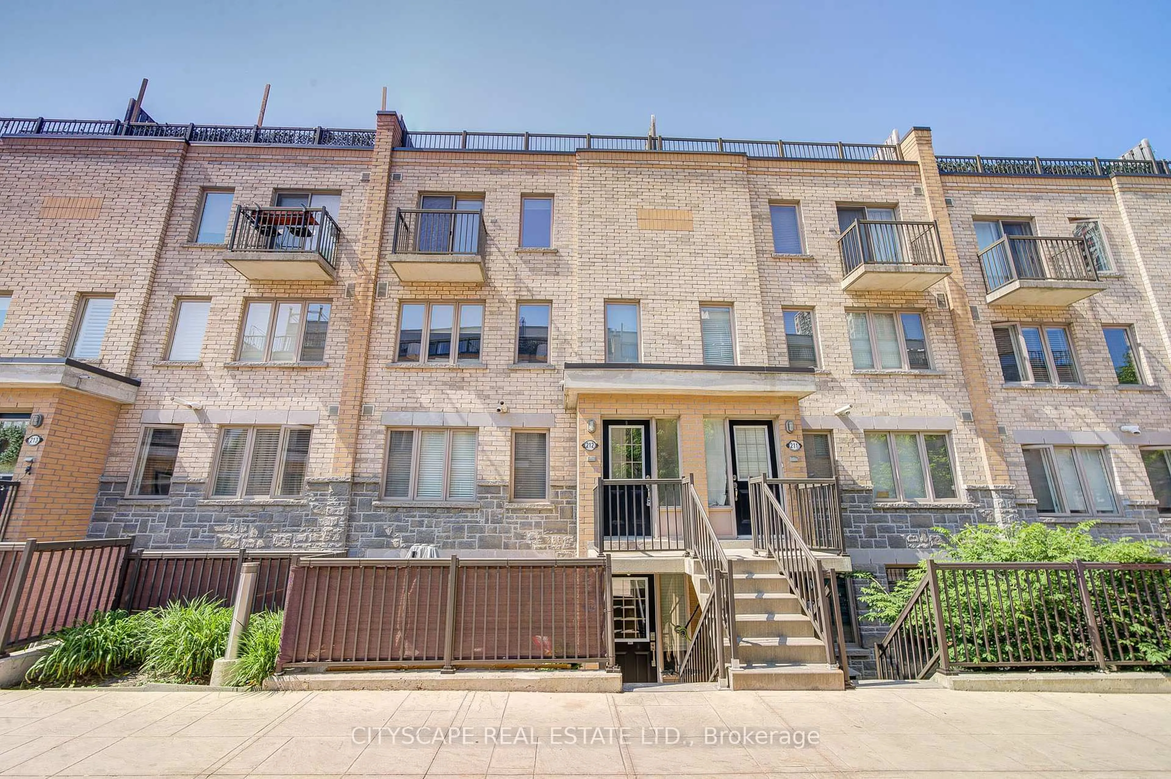 A pic from outside/outdoor area/front of a property/back of a property/a pic from drone, building for 16 Foundry Ave #212, Toronto Ontario M6H 0A9