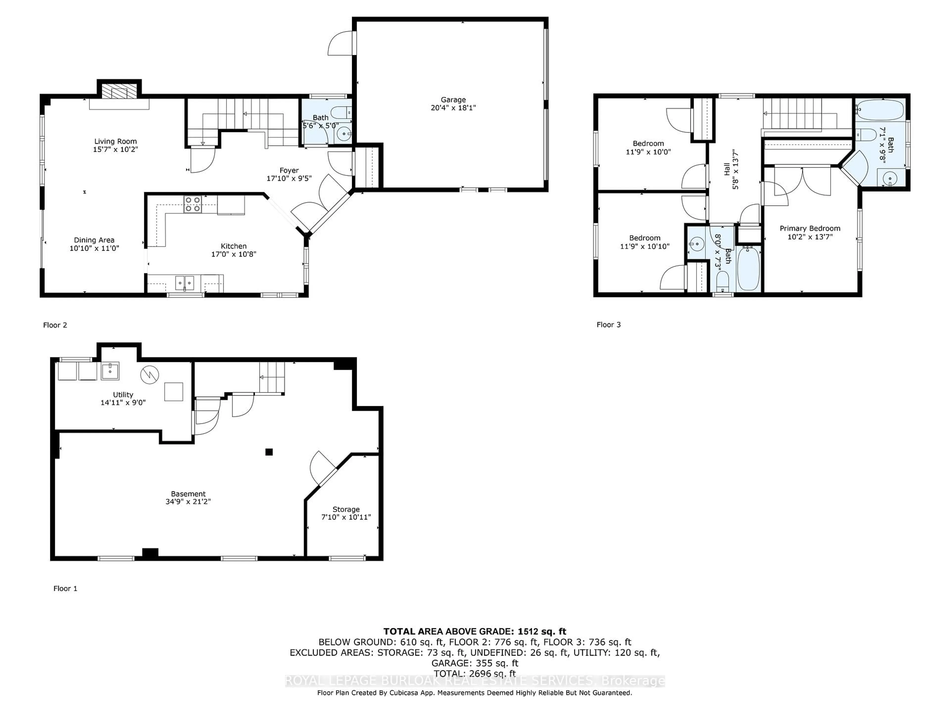 Floor plan for 561 Phoebe Cres, Burlington Ontario L7L 6H6