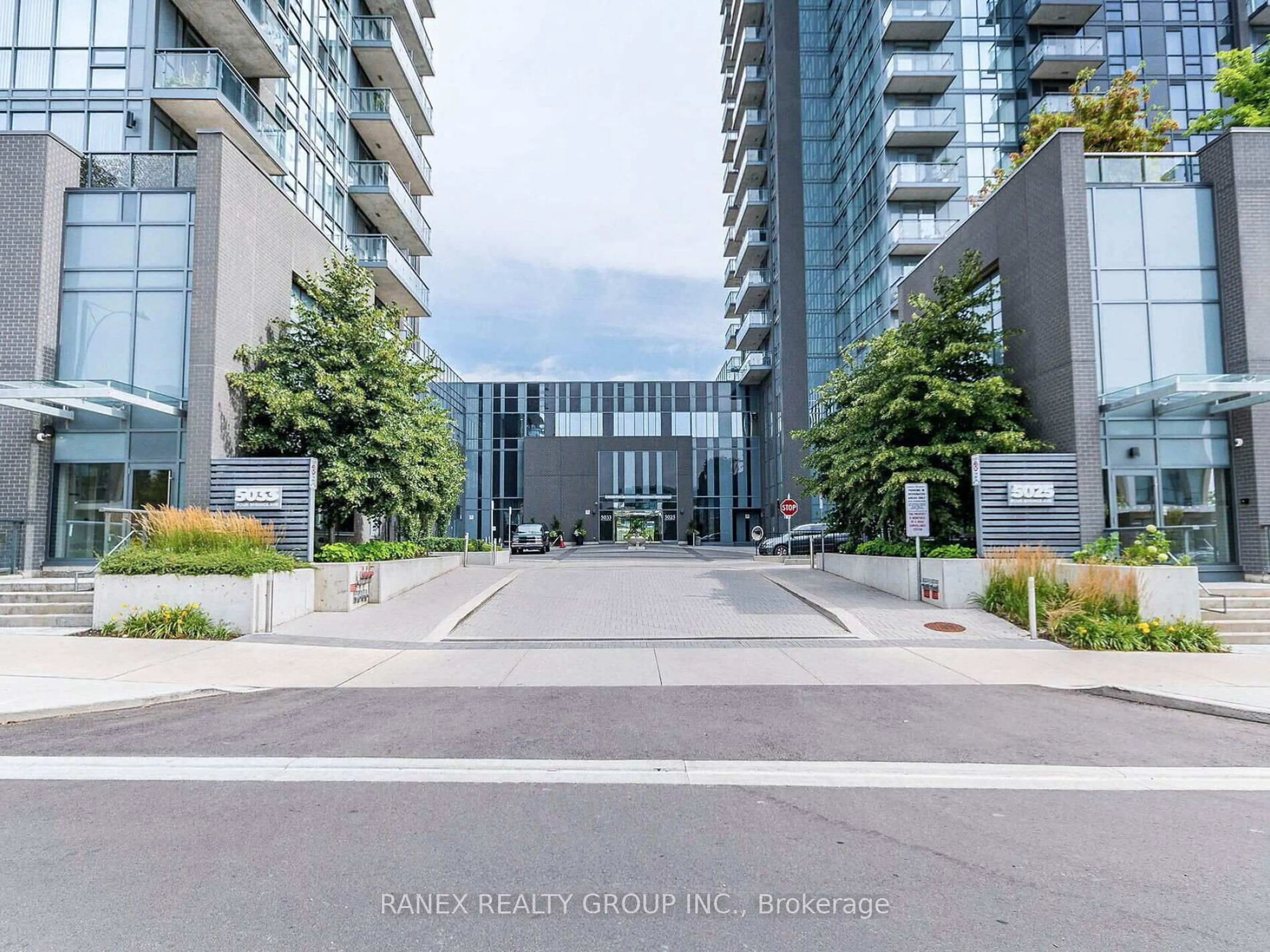 A pic from outside/outdoor area/front of a property/back of a property/a pic from drone, street for 5025 Four Springs Ave #2110, Mississauga Ontario L5R 0G5