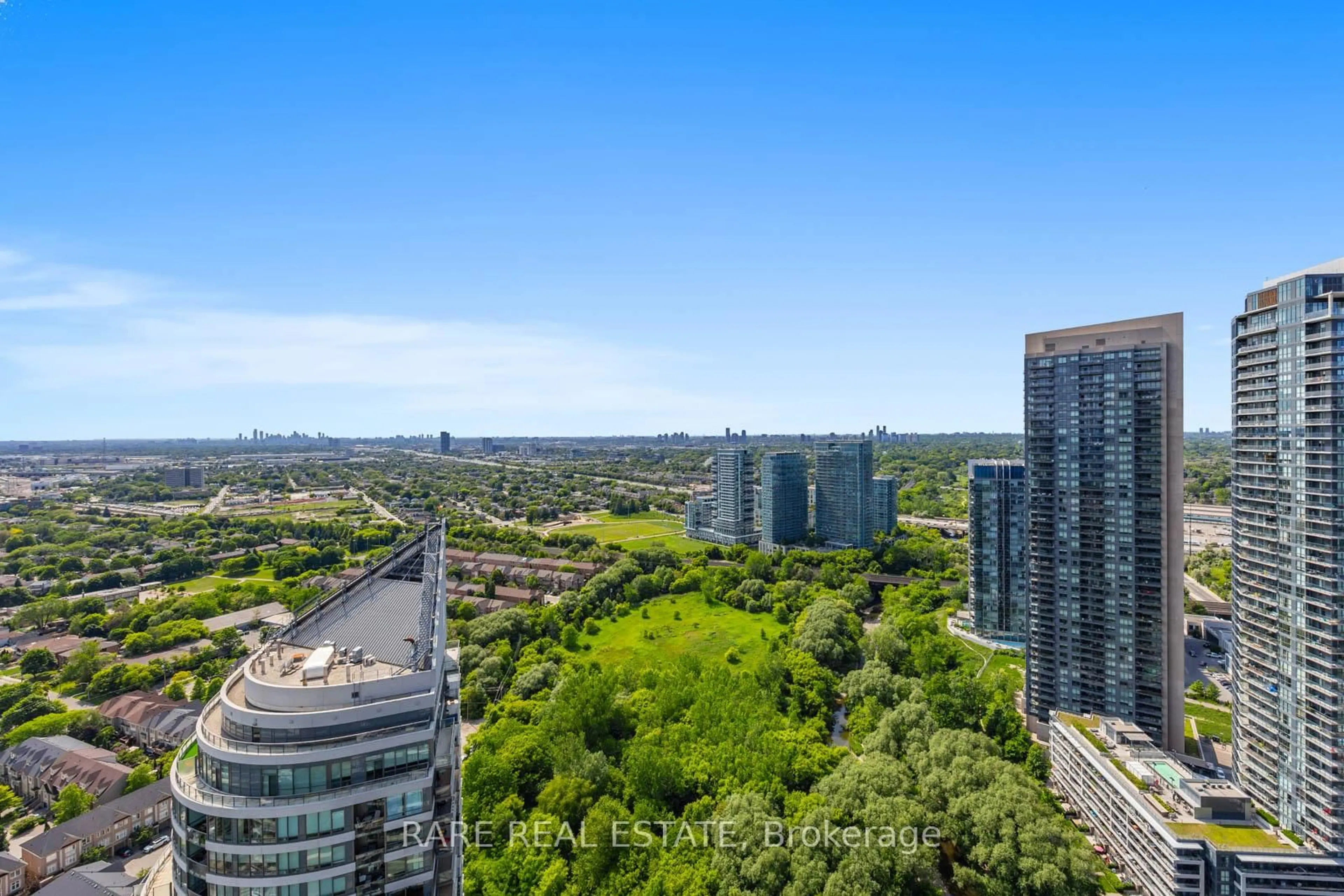 A pic from outside/outdoor area/front of a property/back of a property/a pic from drone, city buildings view from balcony for 2230 Lake Shore Blvd #4004, Toronto Ontario M8V 0B2