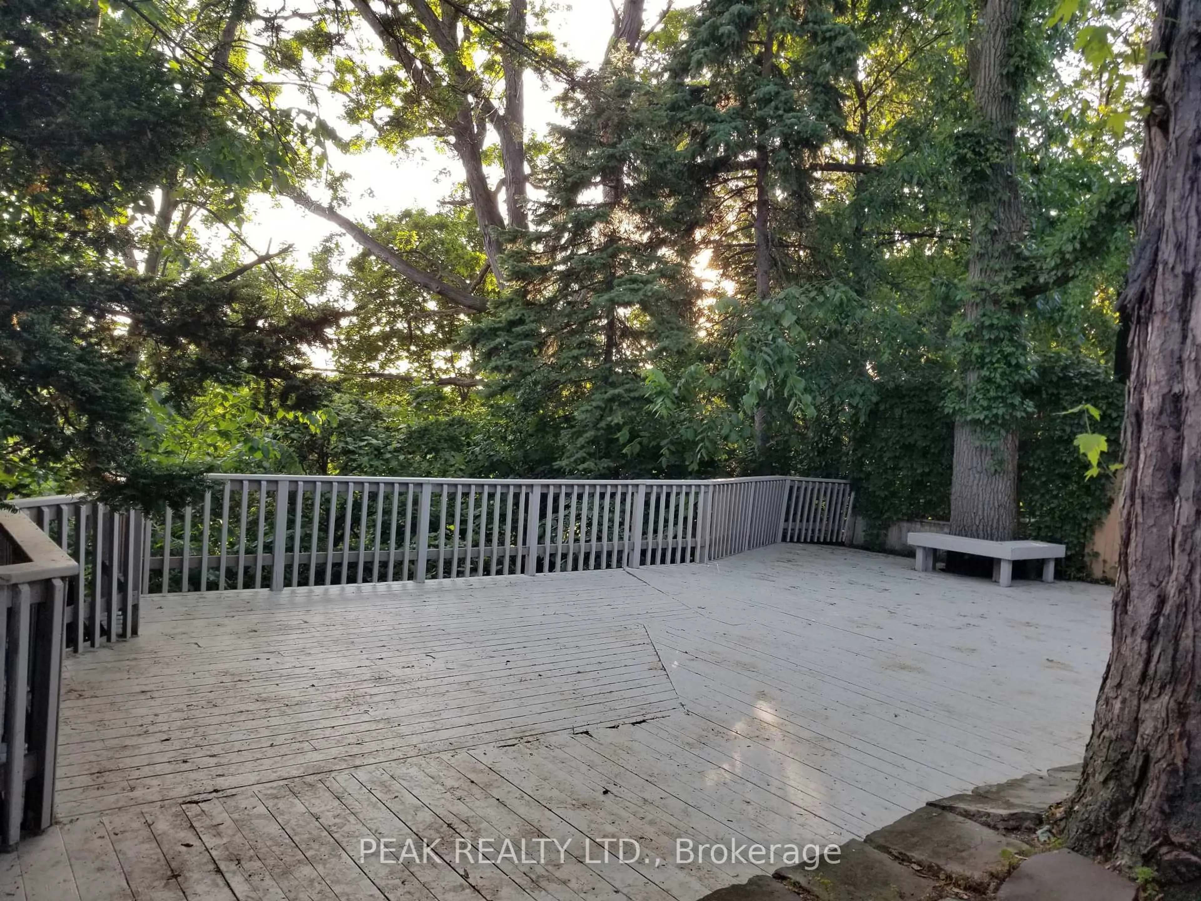 Patio, forest/trees view for 136 Humbercrest Blvd, Toronto Ontario M6S 4L3