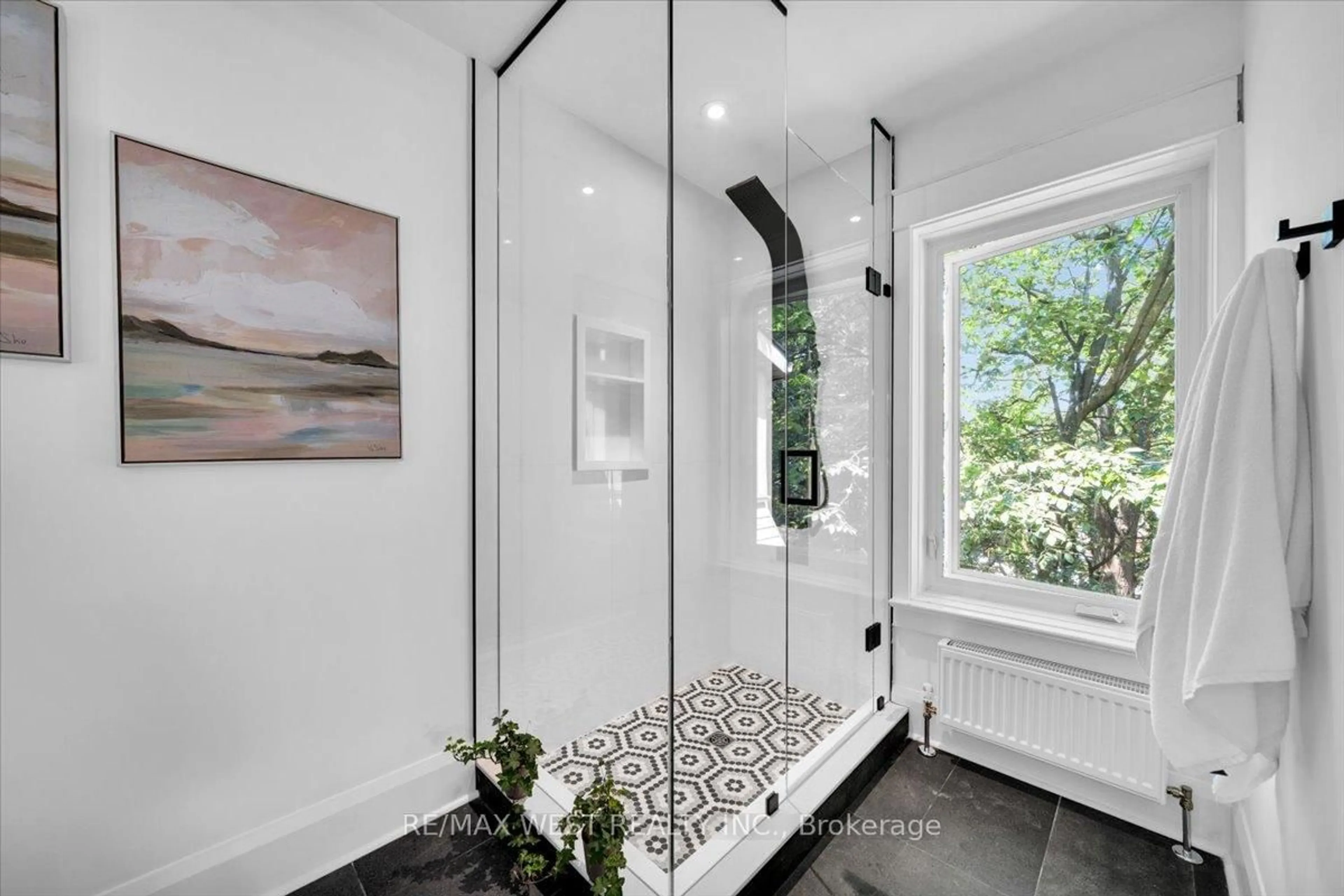 Contemporary bathroom, ceramic/tile floor for 206 Howard Park Ave, Toronto Ontario M6R 1W1
