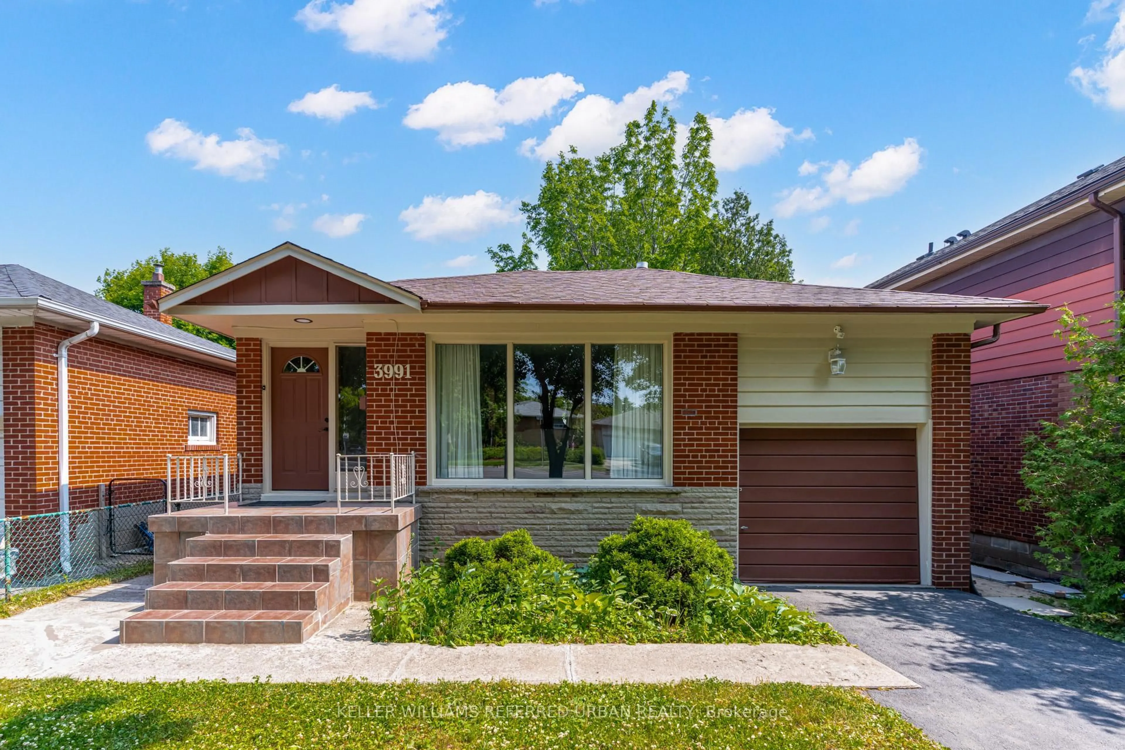 Home with brick exterior material, street for 3991 Bloor St, Toronto Ontario M9B 1M2
