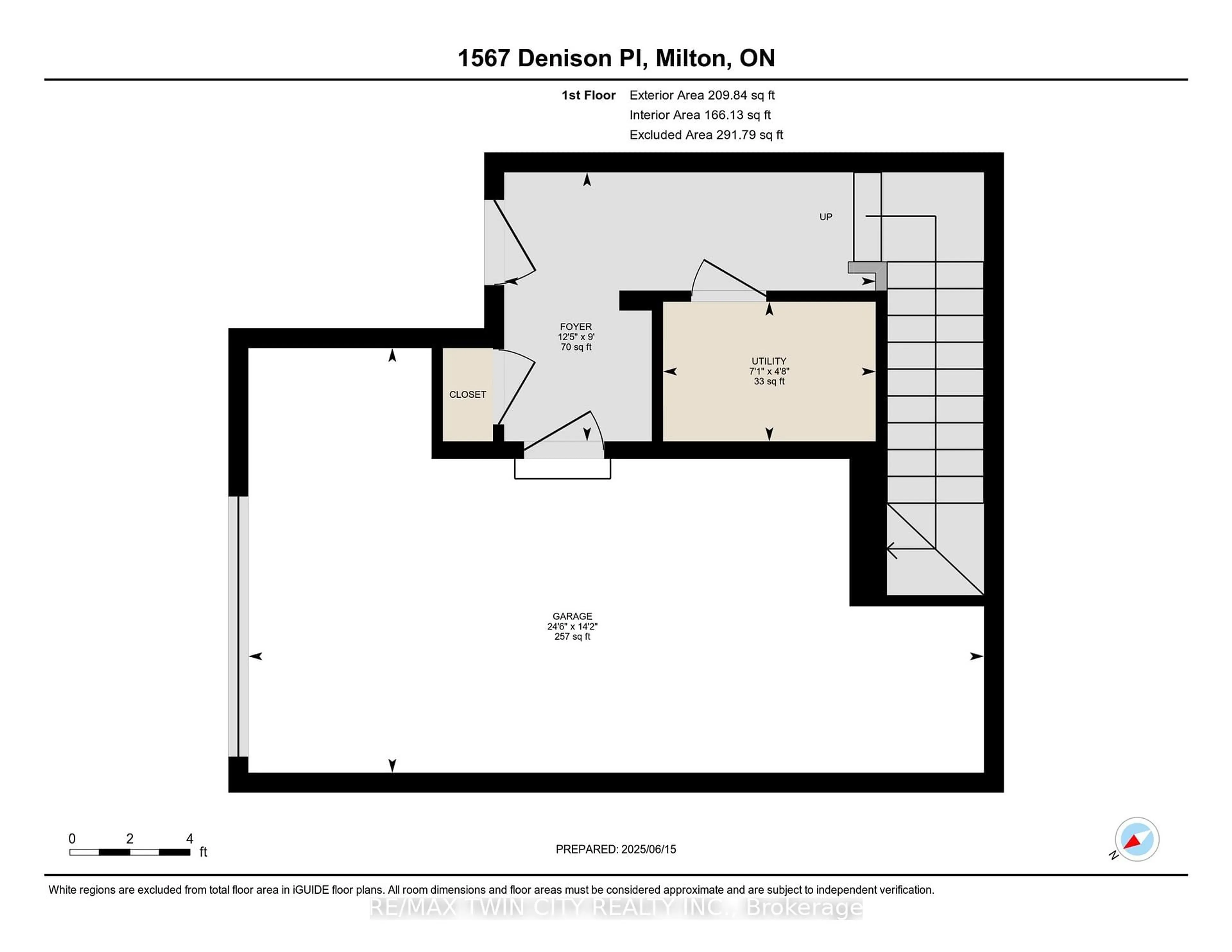 Floor plan for 1567 Denison Pl, Milton Ontario L9T 6H8