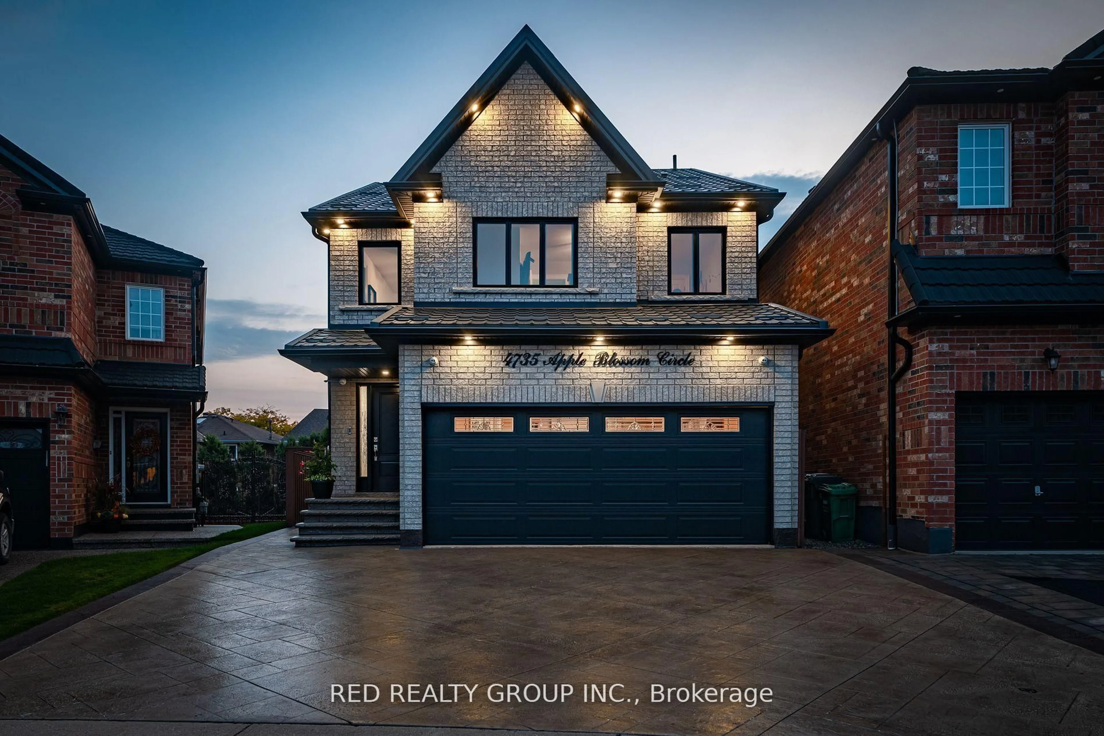 Home with brick exterior material, street for 4735 Apple Blossom Circ, Mississauga Ontario L5V 3C7