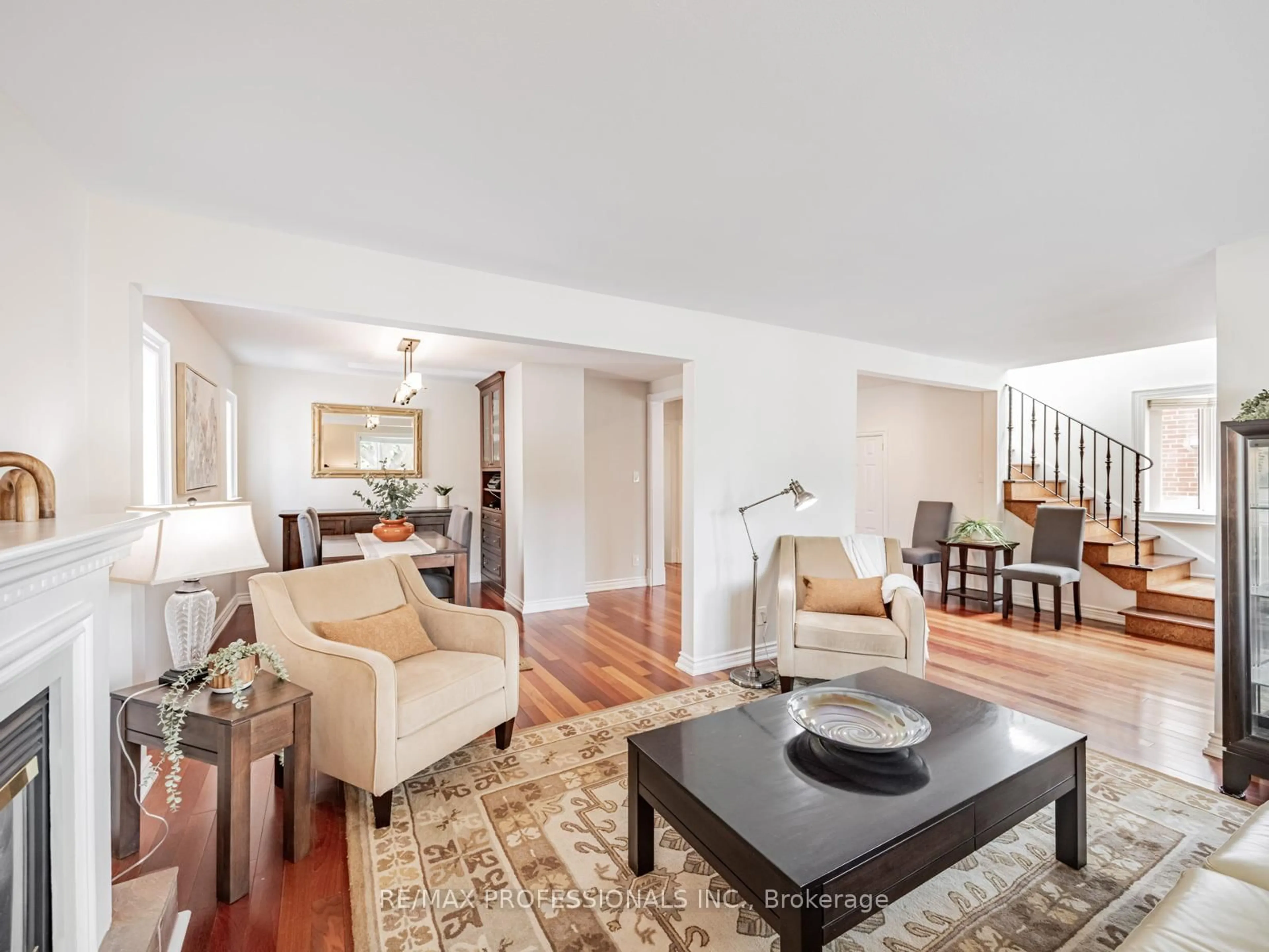 Living room with furniture, unknown for 152 Clearbrooke Circ, Toronto Ontario M9W 2G1