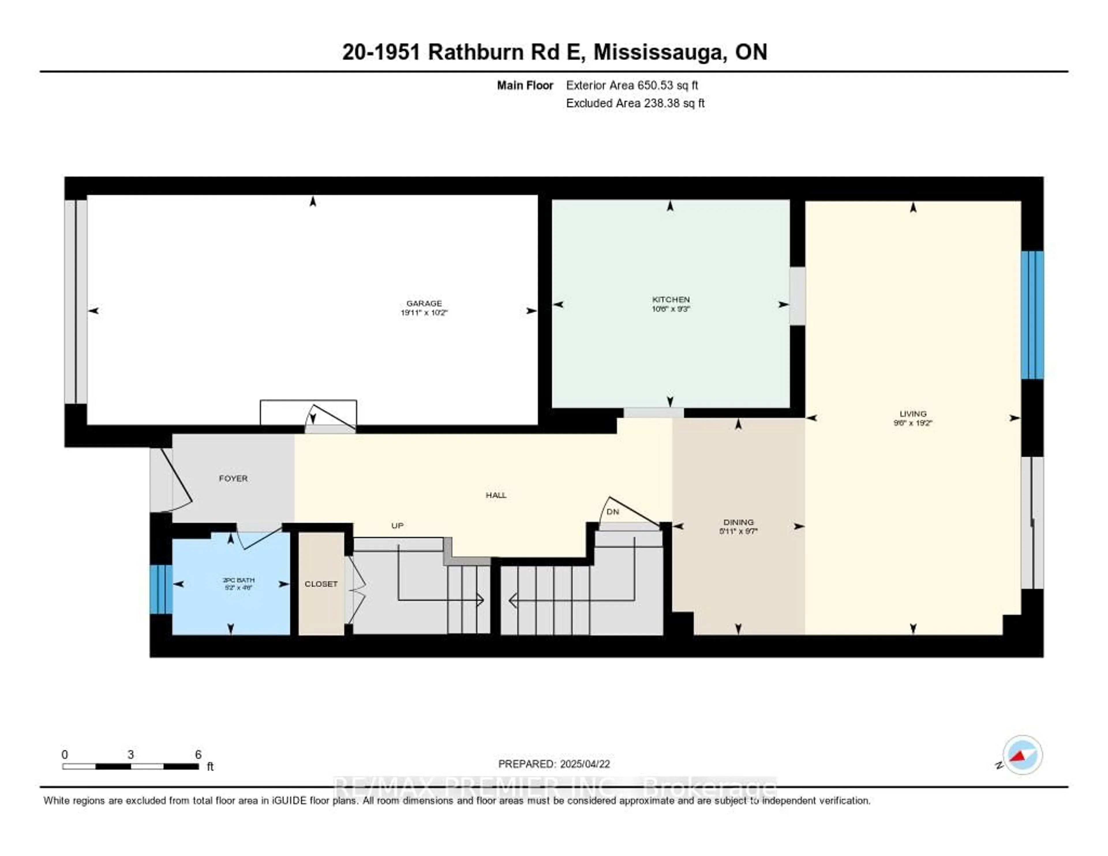 Floor plan for 1951 Rathburn Rd #20, Mississauga Ontario L4W 2N9