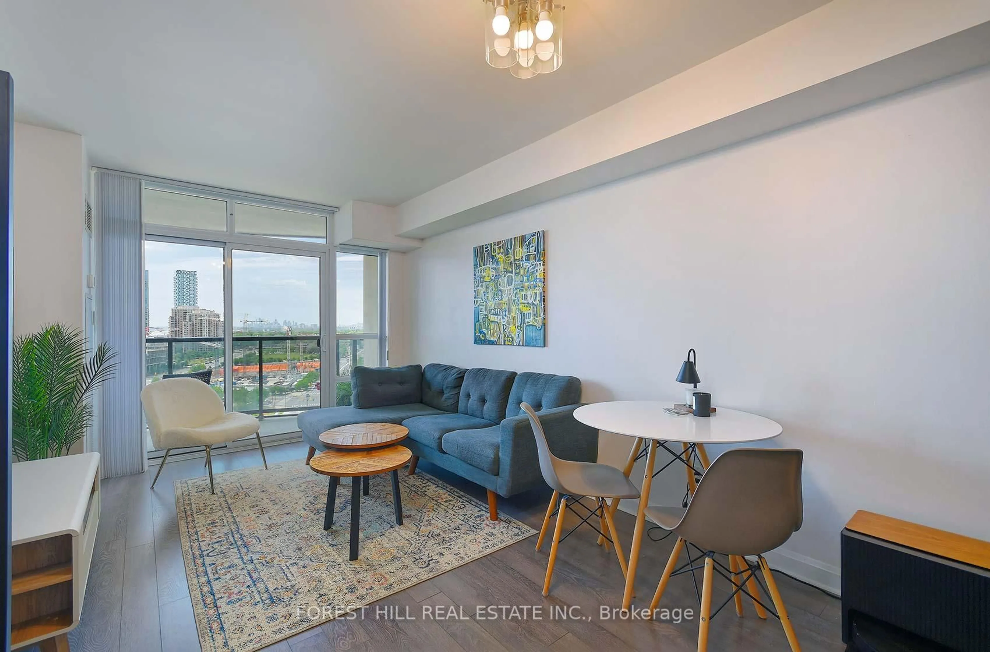 Living room with furniture, unknown for 1 Michael Power Pl #1807, Toronto Ontario M9A 0A1