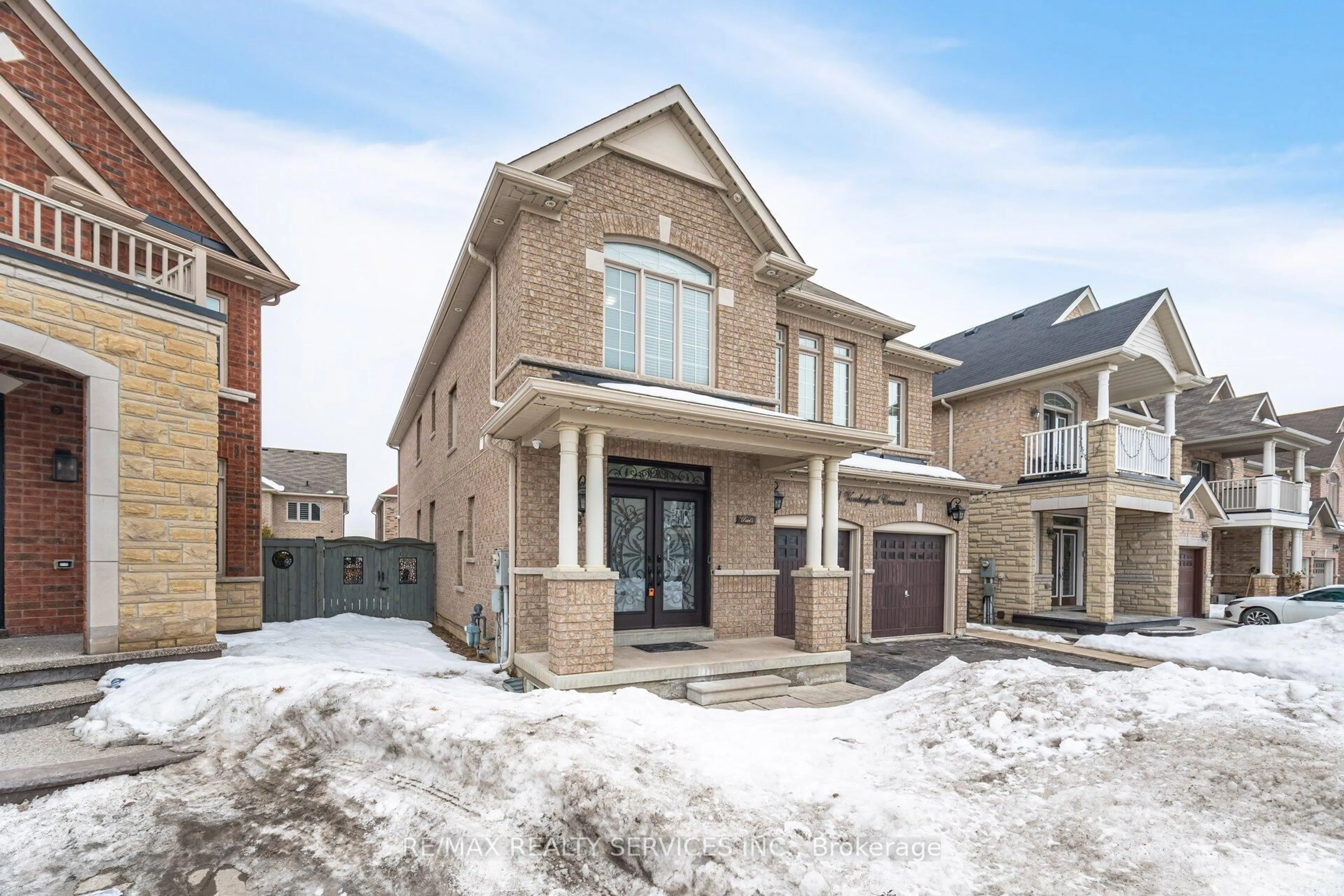 Home with brick exterior material, street for 71 Vanderpool Cres, Brampton Ontario L6P 3W2