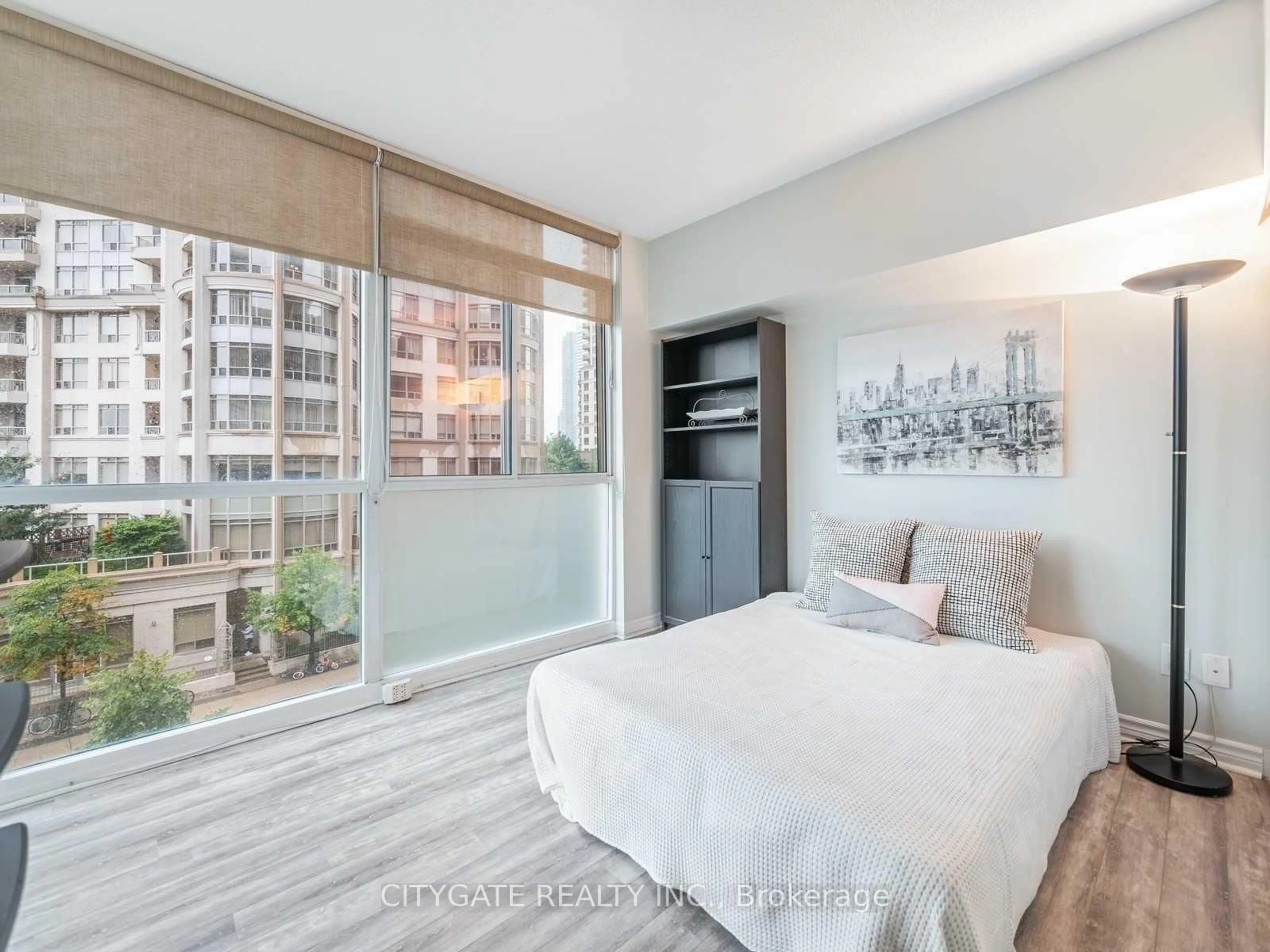 Bedroom with bed, unknown for 225 Webb Dr #314, Mississauga Ontario L5B 4P2