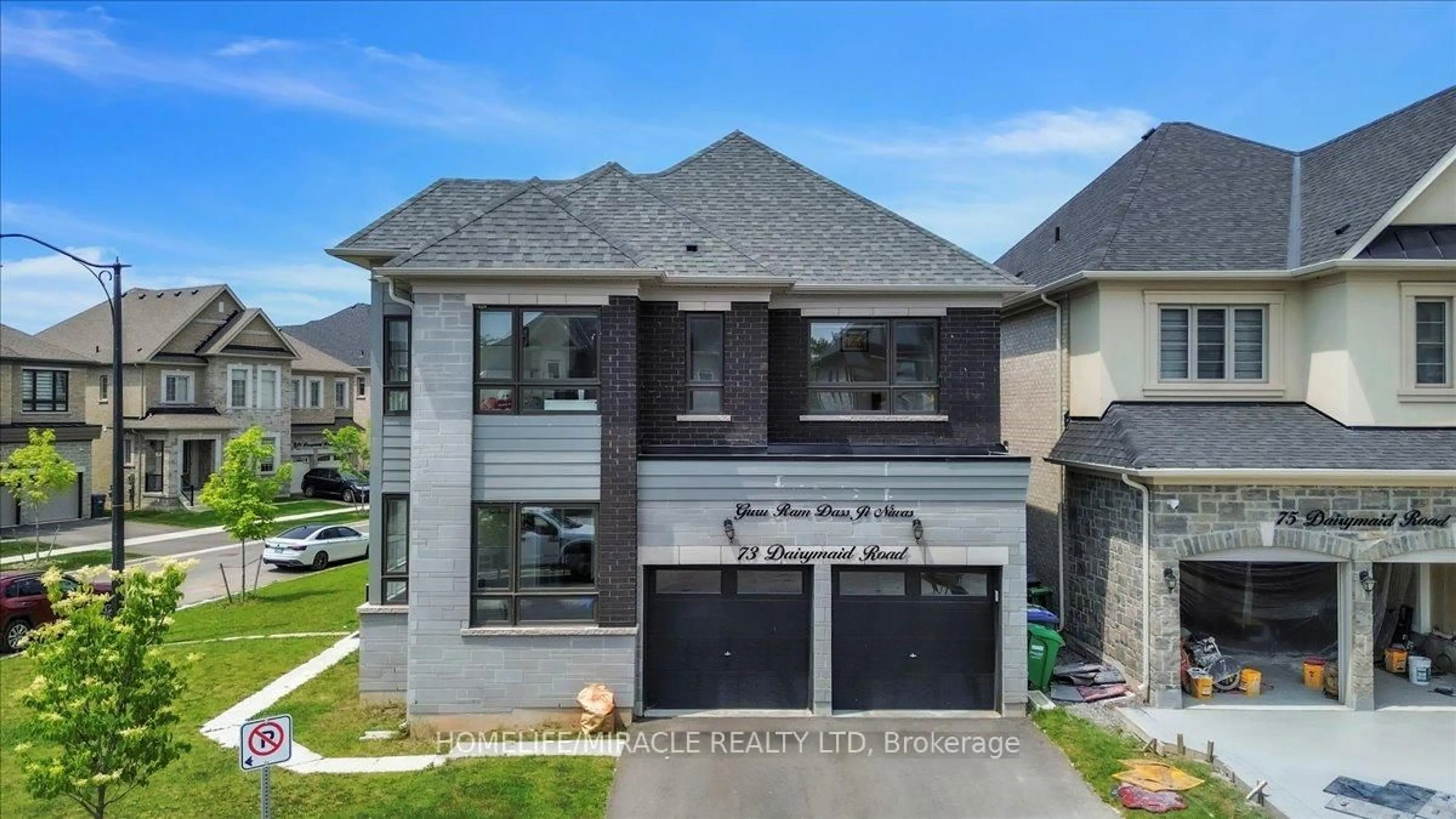 Home with brick exterior material, street for 73 Dairymaid Rd, Brampton Ontario L6X 5R9