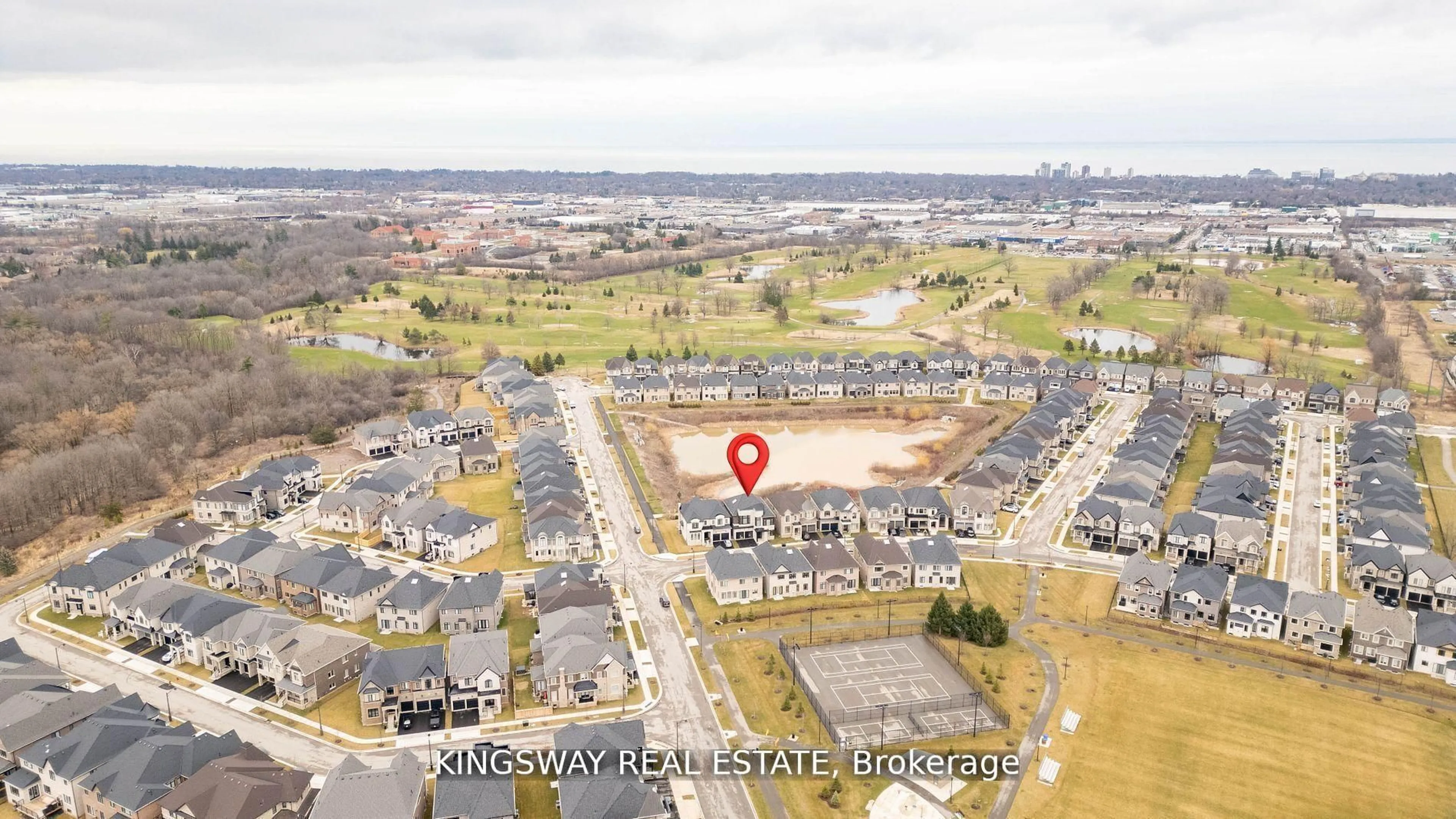 A pic from outside/outdoor area/front of a property/back of a property/a pic from drone, unknown for 2340 Edward Leaver Tr, Oakville Ontario L6M 5M7