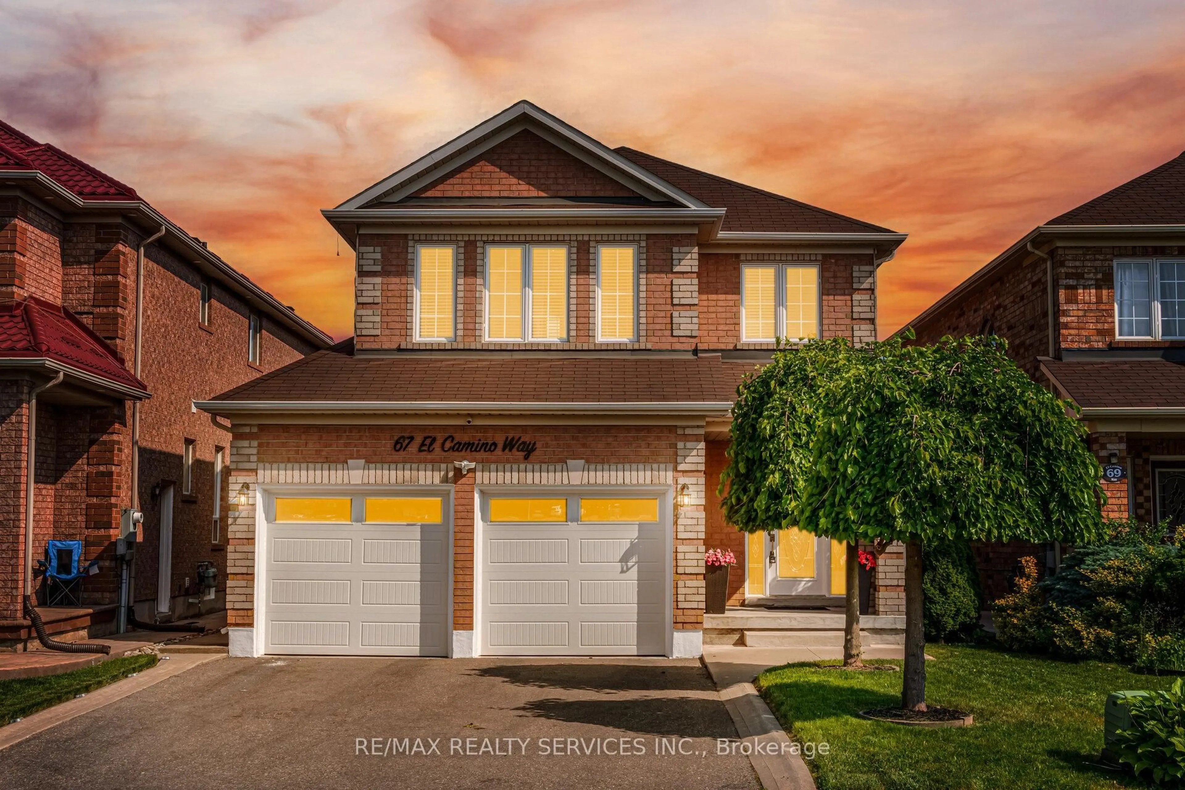 Home with brick exterior material, street for 67 El Camino Way, Brampton Ontario L7A 3B1