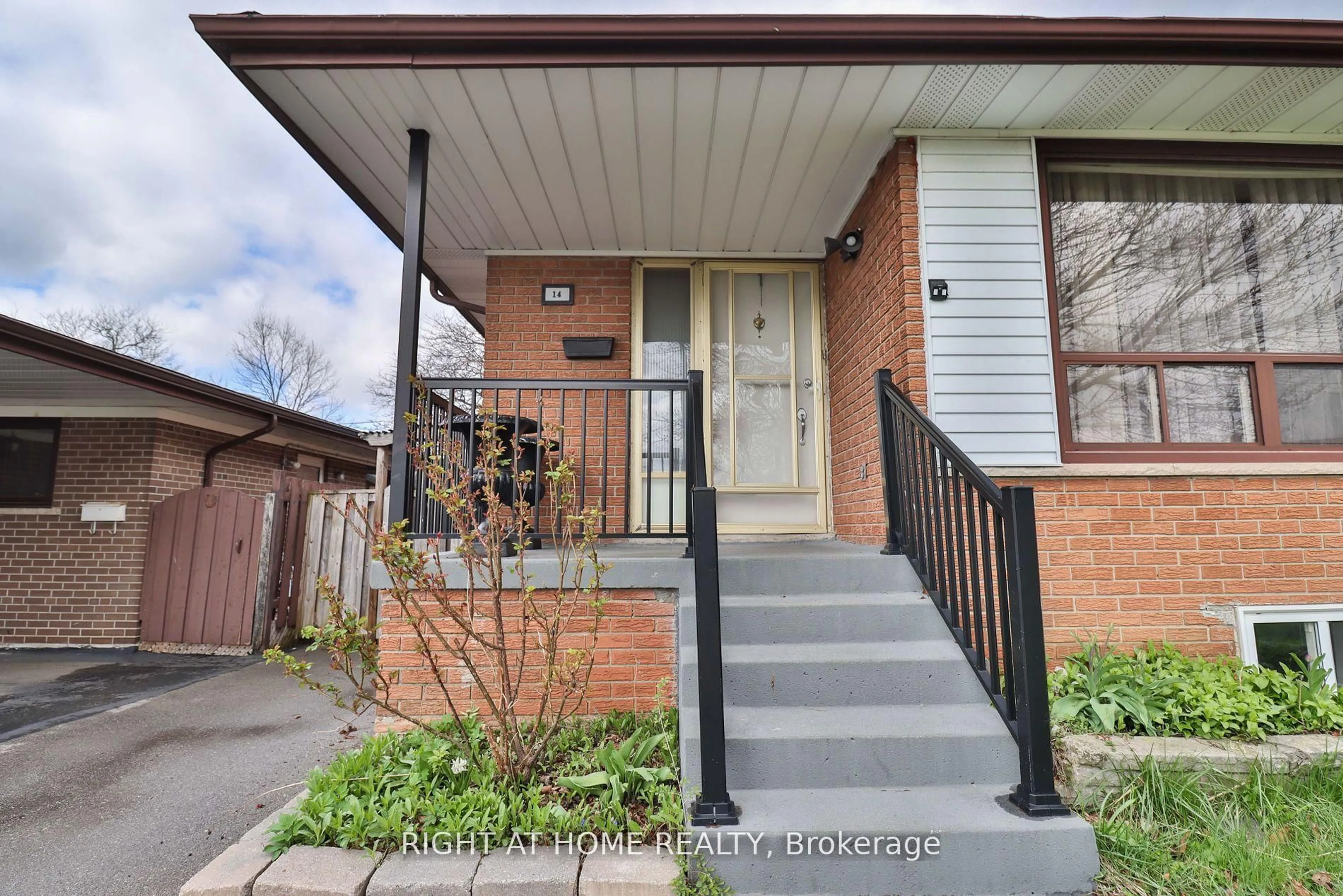 Home with brick exterior material, street for 14 Midden Cres, Toronto Ontario M9R 3L8